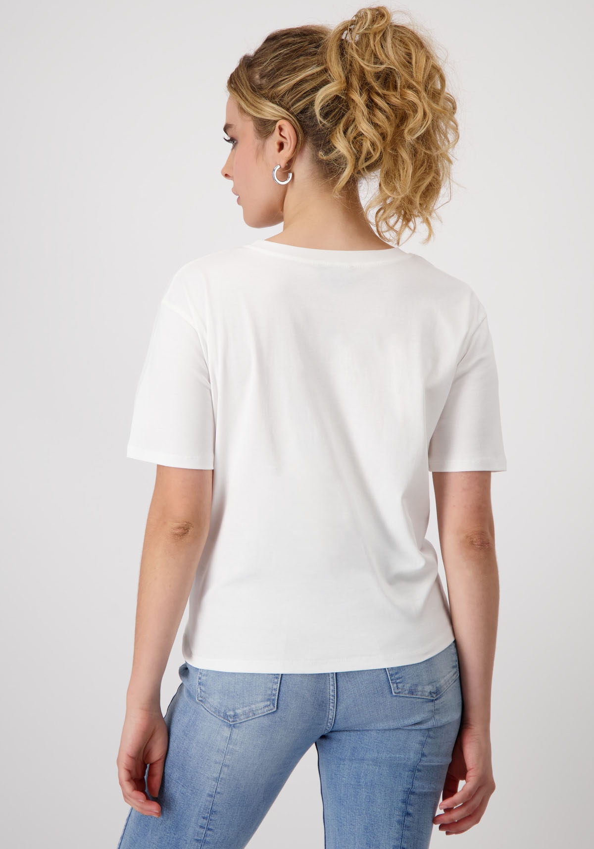 Monari Rundhalsshirt, mit Frontprint