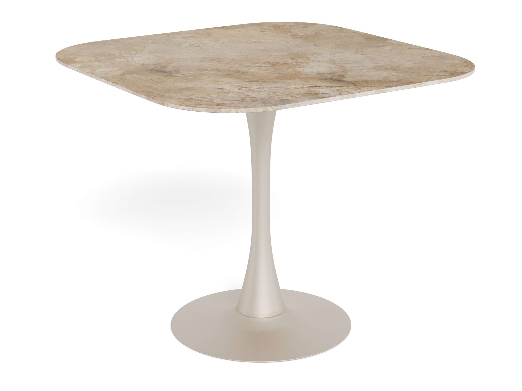 Image of ACTONA GROUP Esstisch "Speisetisch" B/T/H: 90x90x75, Tisch braun, polierte Keramiktischplatte