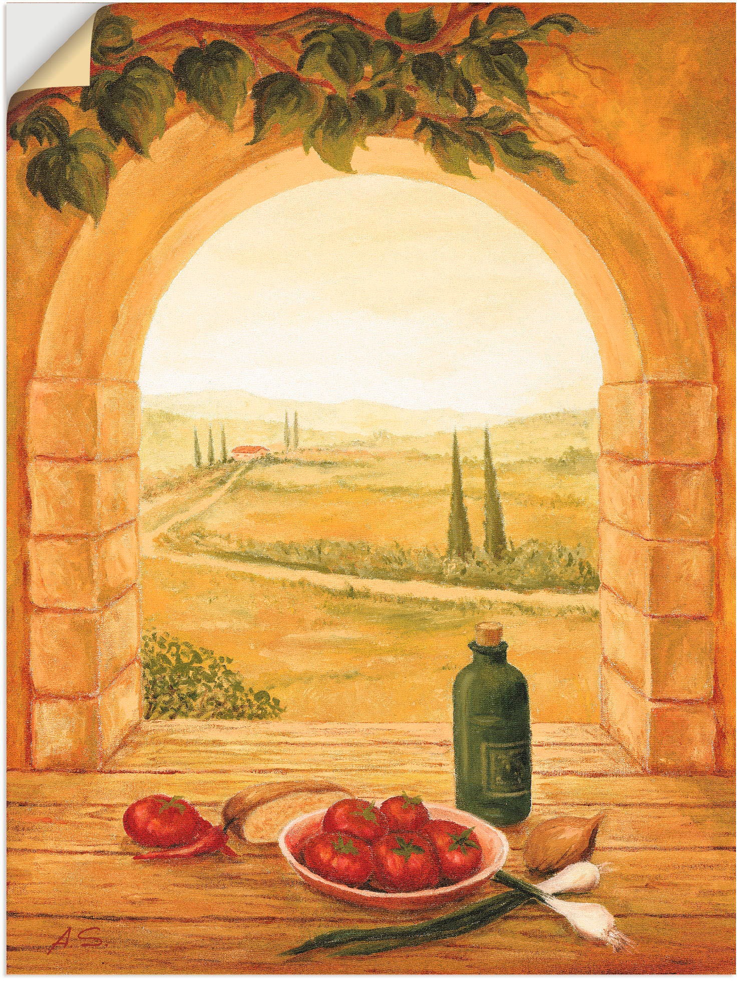 Image of Artland Wandbild »Fensterblick«, Fensterblick, (1 St.), in vielen Grössen & Produktarten - Alubild / Outdoorbild für den Aussenbereich, Leinwandbild, Poster, Wandaufkleber / Wandtattoo auch für Badezimmer geeignet bei Ackermann Versand Schweiz