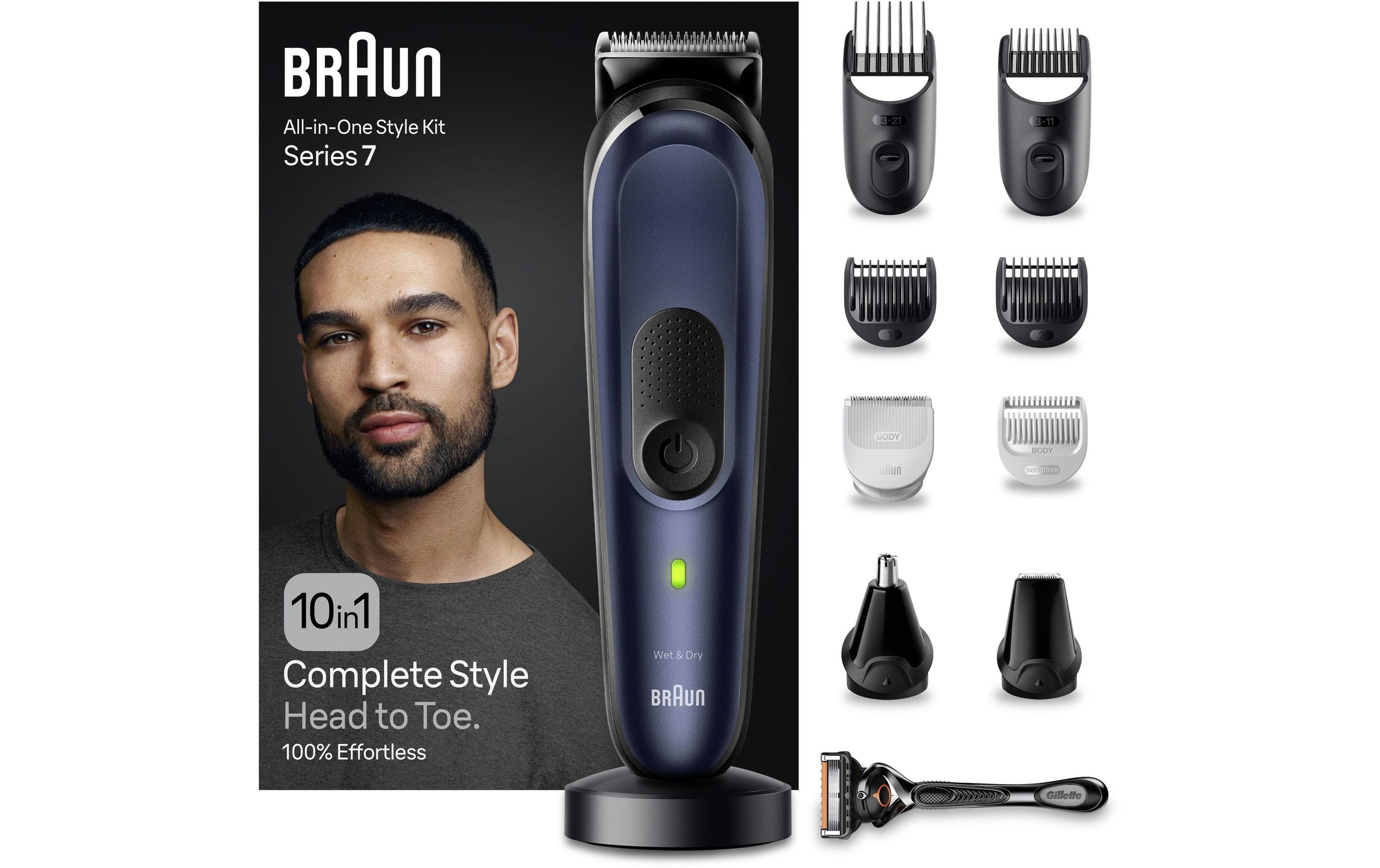 Braun Elektrokörperrasierer »Braun Rasierer MultiGroomerKit MGK7410«