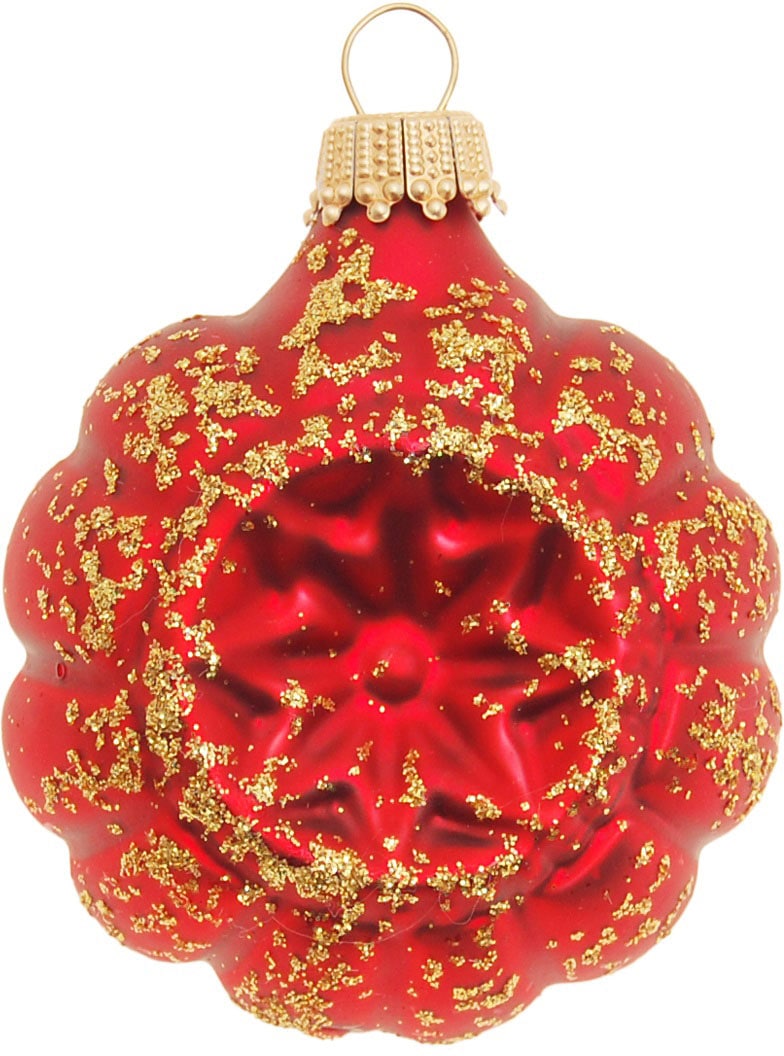 Krebs Glas Lauscha Christbaumschmuck »Glaskugelformen, Breite ca. 5 cm« Weihnachtsdeko rot, Christbaumkugeln aus Glas, Weihnachtsbaumkugel