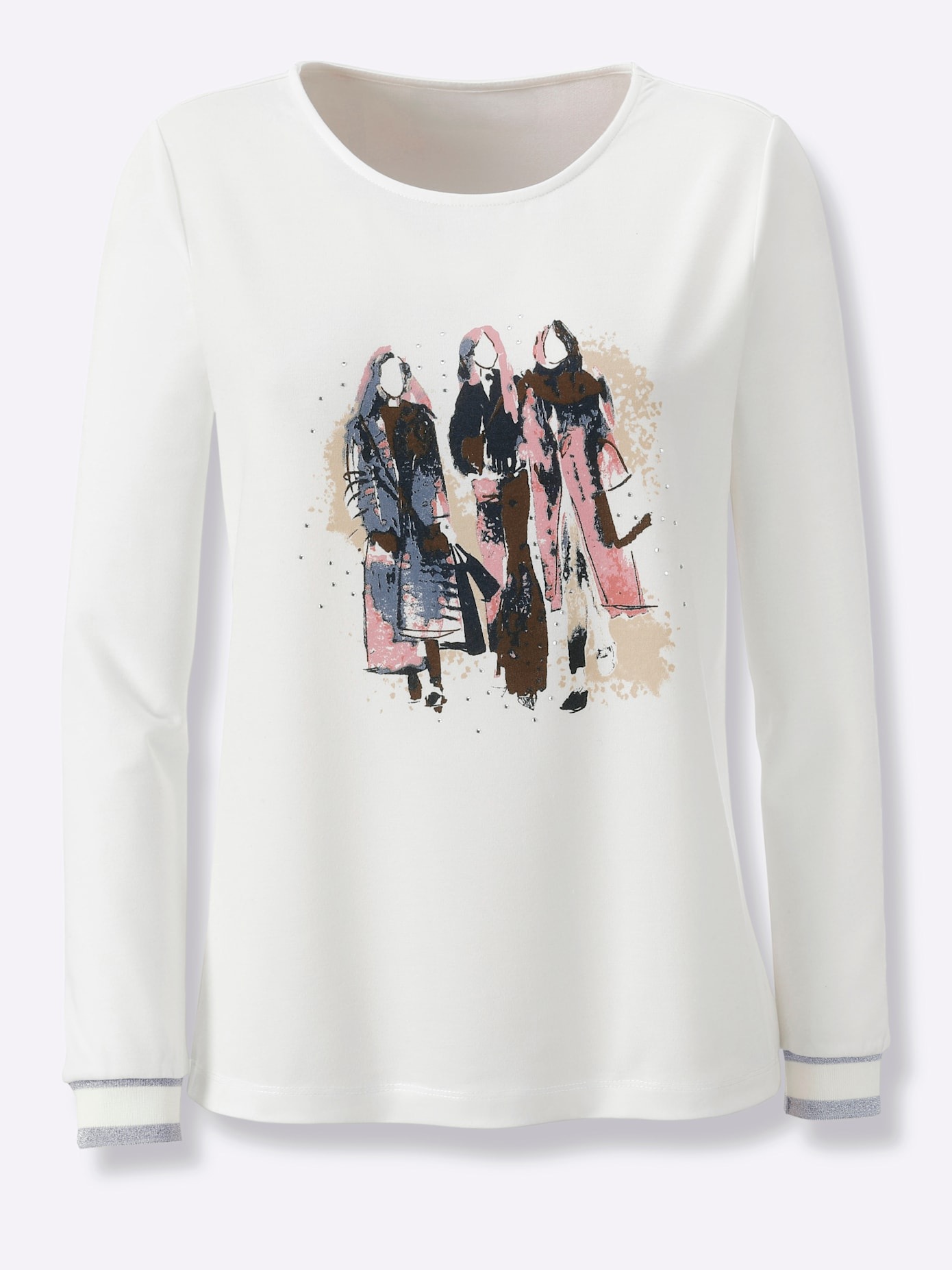 creation L Langarmshirt »Druck-Shirt« 1