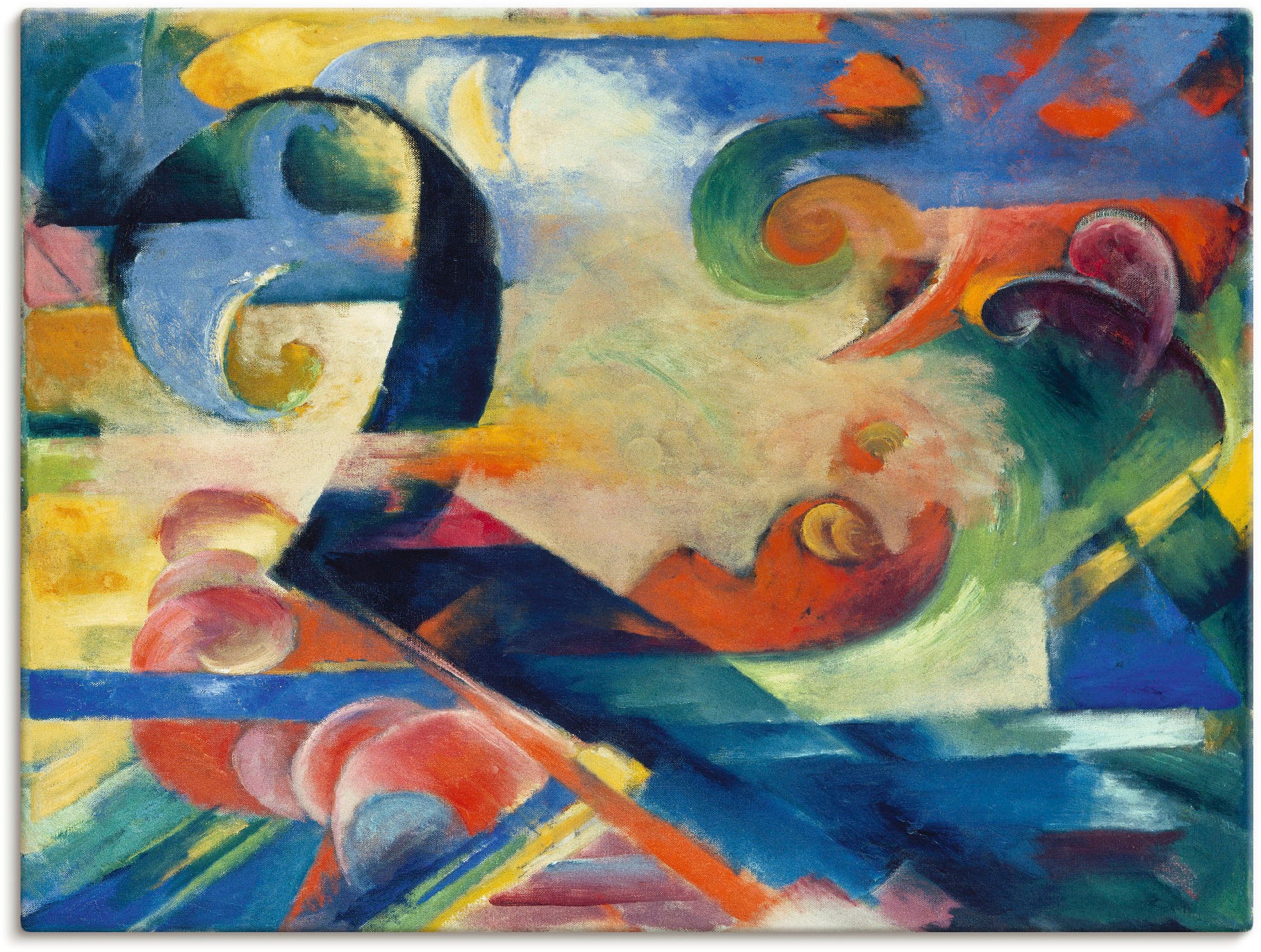 Image of Artland Wandbild »Zerbrochene Formen. 1914.«, Muster, (1 St.), in vielen Grössen & Produktarten - Alubild / Outdoorbild für den Aussenbereich, Leinwandbild, Poster, Wandaufkleber / Wandtattoo auch für Badezimmer geeignet bei Ackermann Versand Schweiz