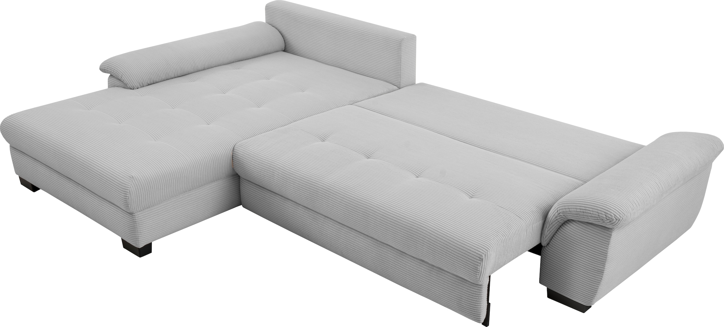 Mr. Couch Ecksofa »Dario, L-Form, mit Bett und Bettkasten« wahlweise mit Kaltschaum