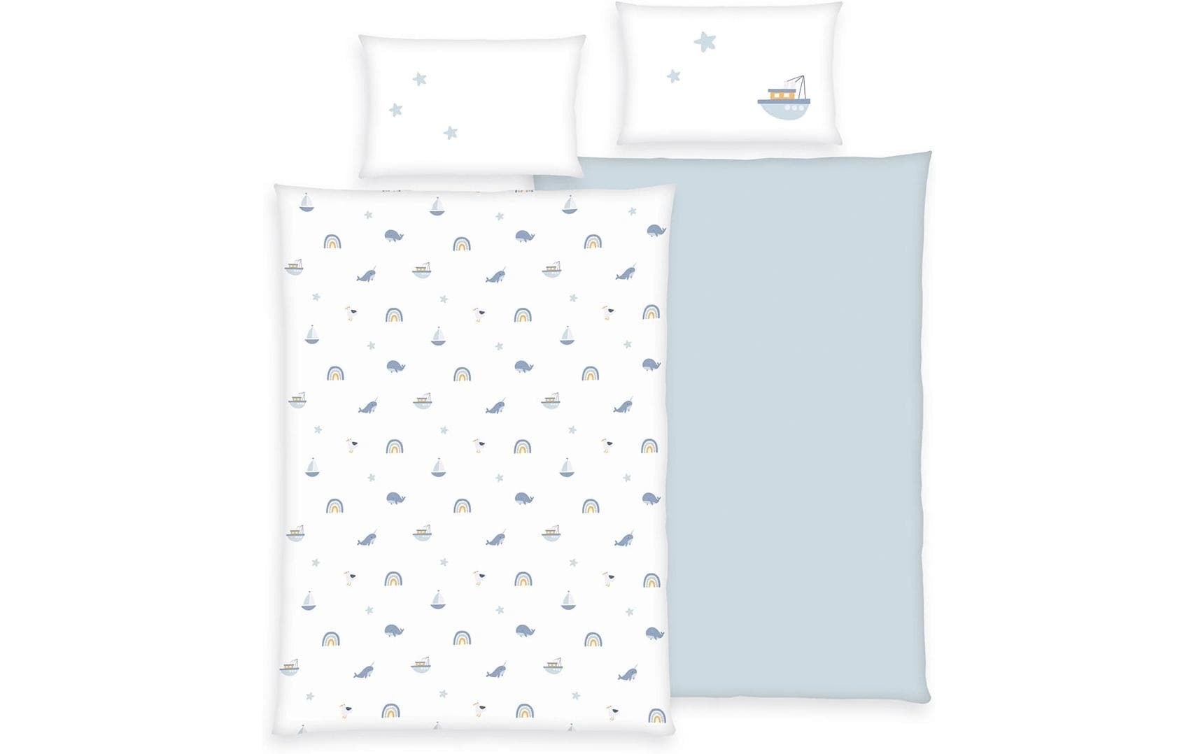 Image of Herding Kinderbettwäsche "Little Ocean, 40/60+100/135 cm"