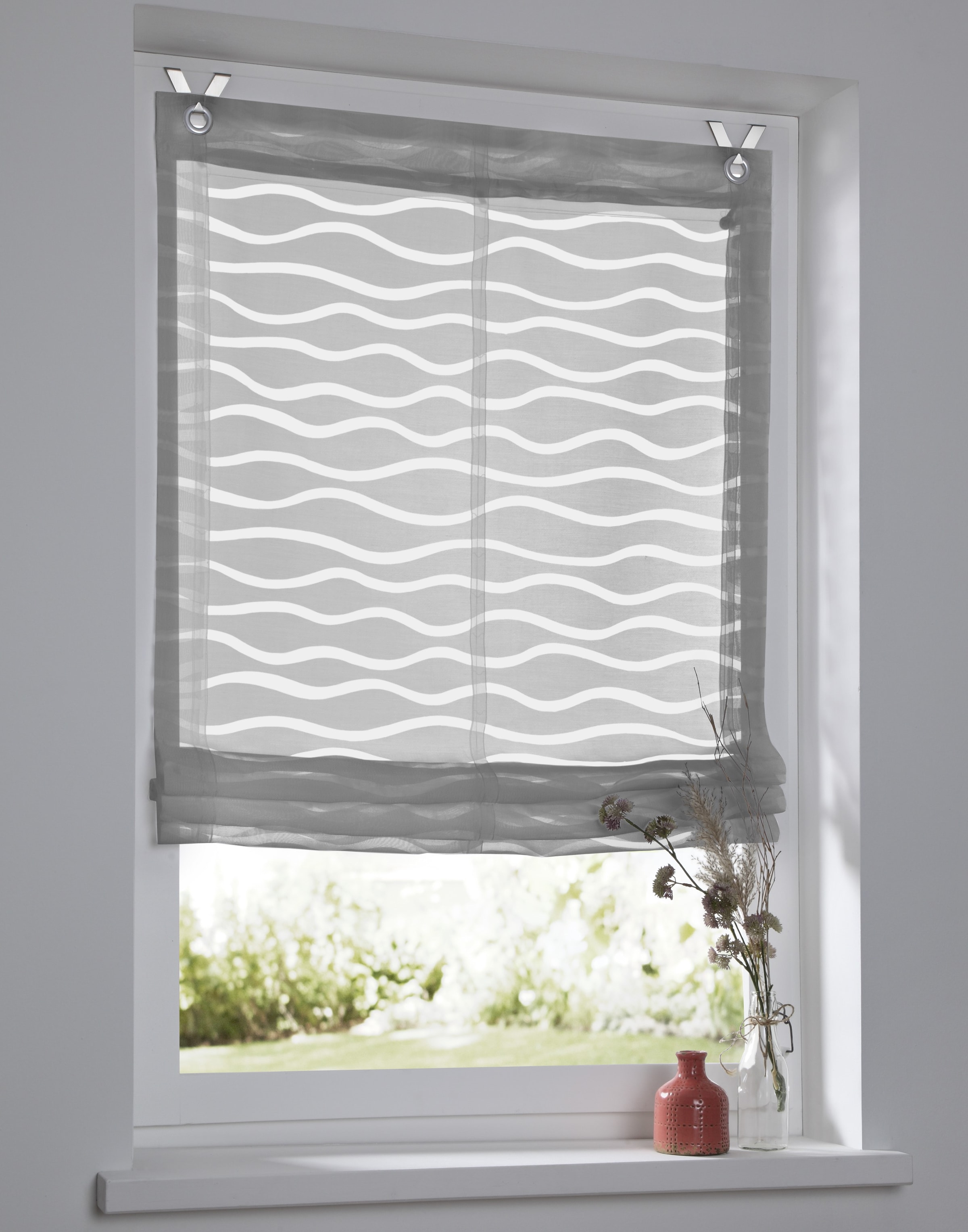 Image of Kutti "Enya" mit Hakenaufhängung ohne Bohren freihängend Montage ohne Bohren, incl. Fensterhaken