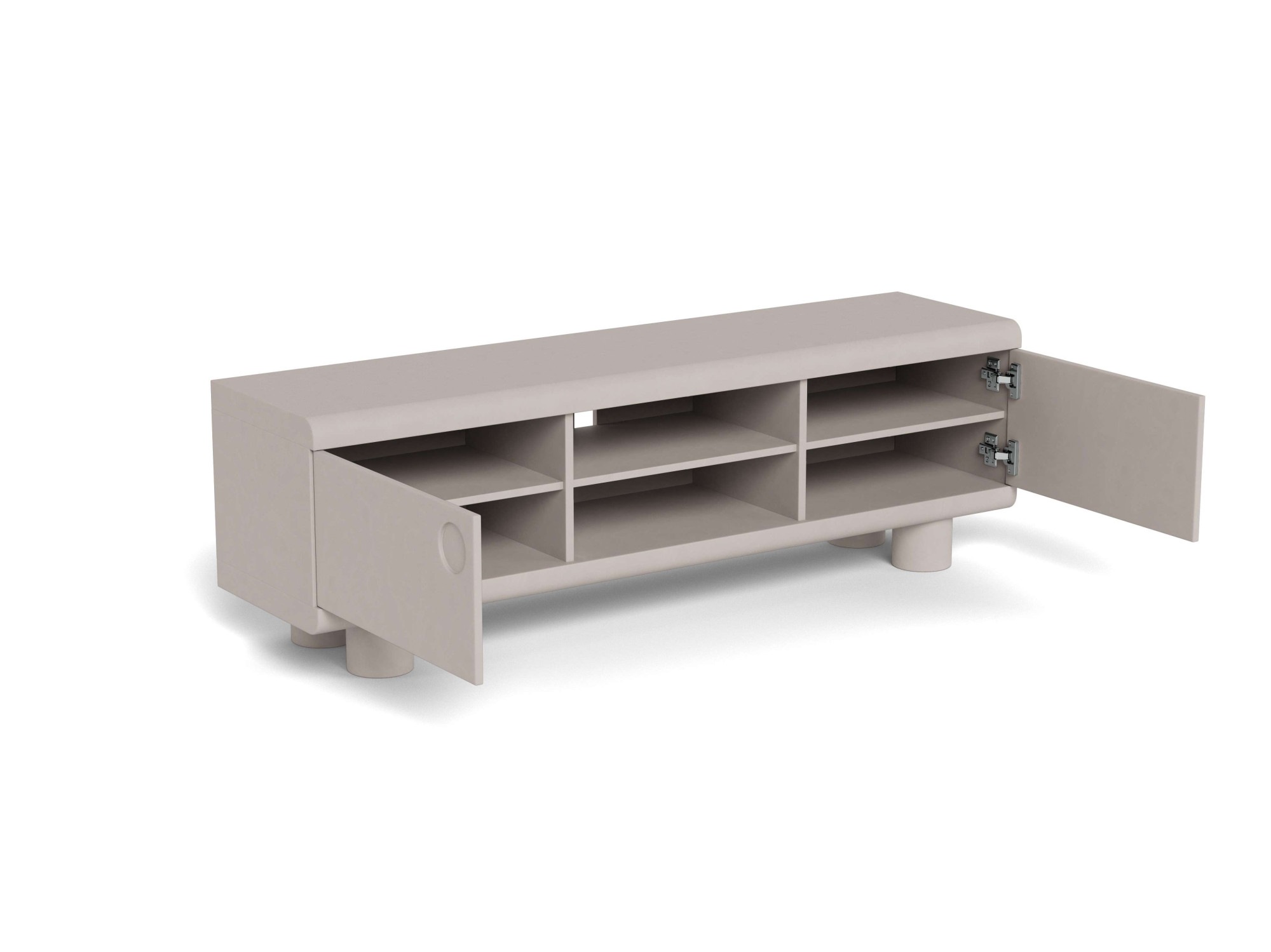 ACTONA GROUP TV-Schrank »Beistelltisch« TV Tisch, 3 Böden, grau,160x40x50