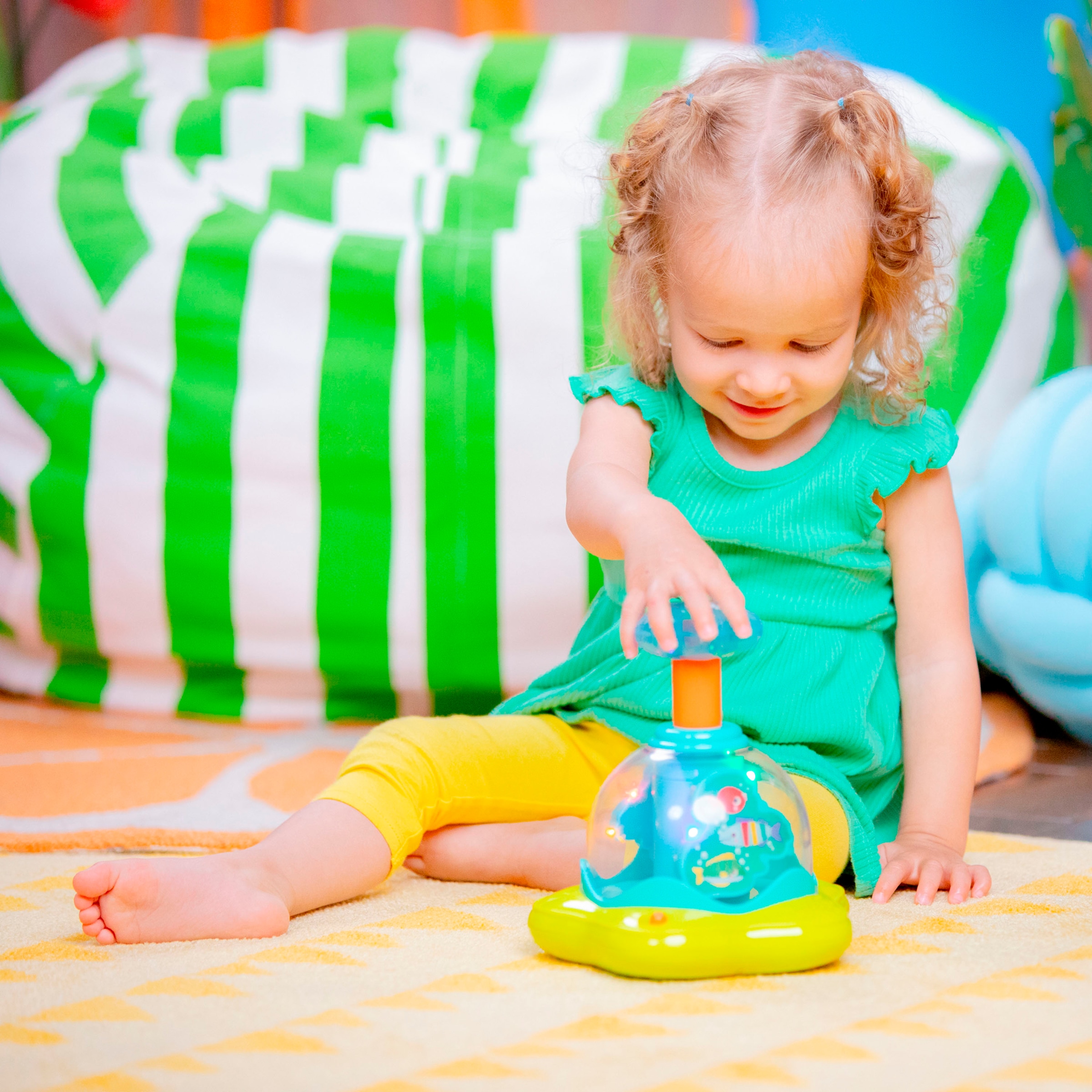 Bright Starts Gyroscope »Press & Glow Spinner™« mit Licht und Sound