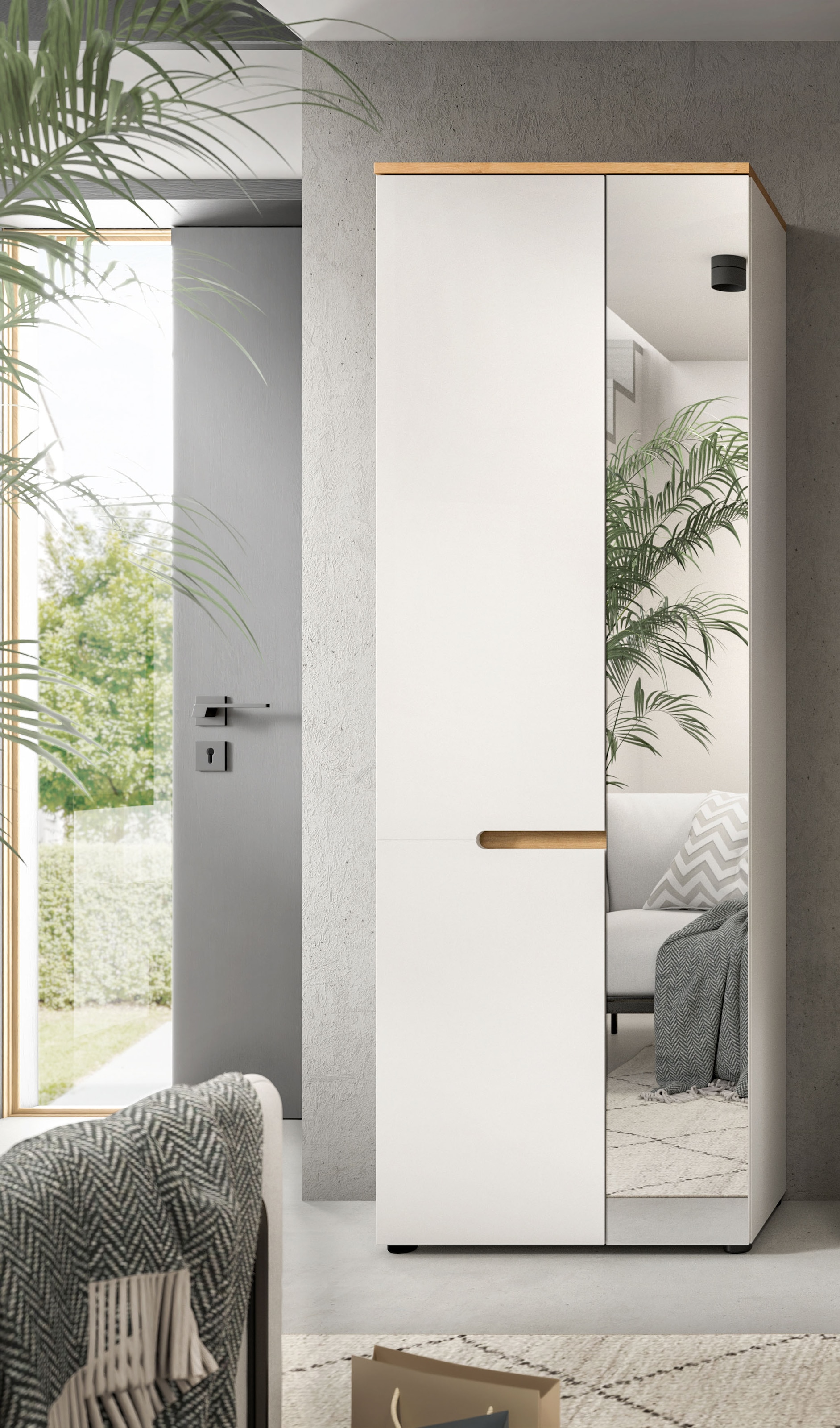 Home affaire Armoire vestiaire »REHAT, TOPSELLER!, Höhe 190cm, 2 Türen, 6 Fächer, 1 Kleiderstange« disponible en différentes couleurs, 1 cuis tlg. Vestiaire, armoire de couloir, armoire d'entrée, armoire à vêtements, mobilier de vestiaire