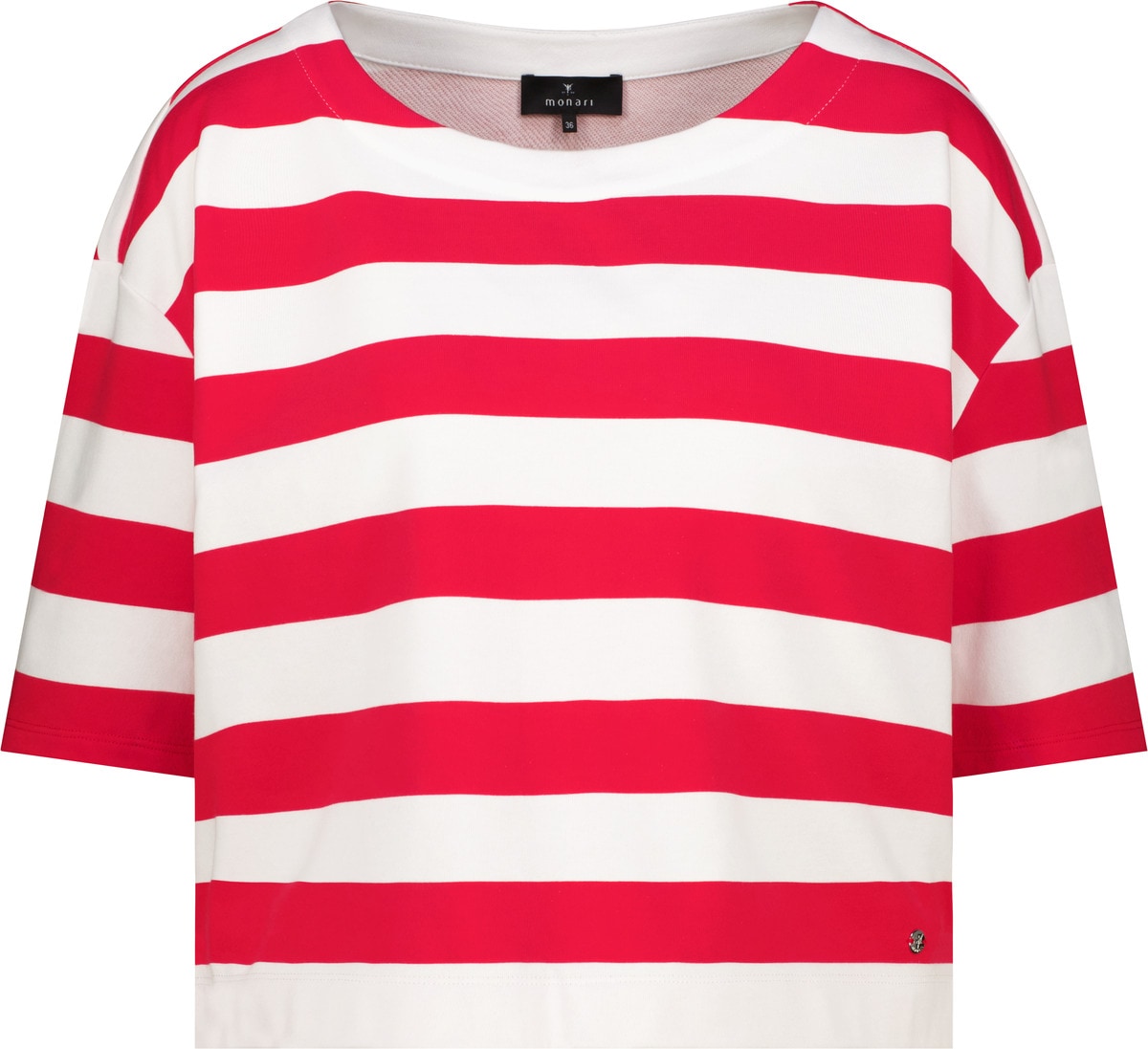 Monari Sweatshirt »Sweatshirt Basic Ringel«, Regular fit mit Streifen
