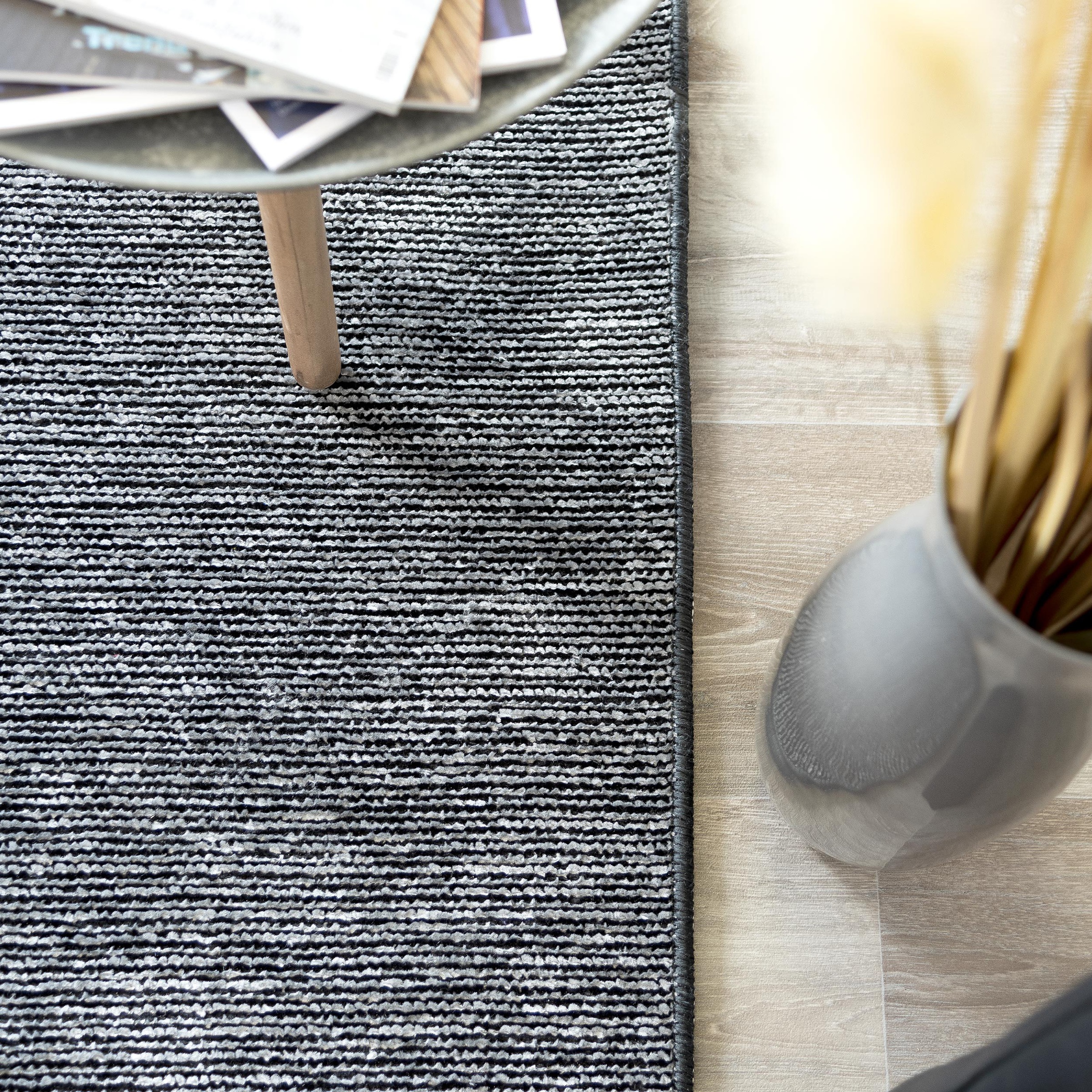 Sehrazat Teppich »Stela«, rechteckig, 5 mm Höhe, waschbar, Flachgewebe, mit Fransen und Chenille