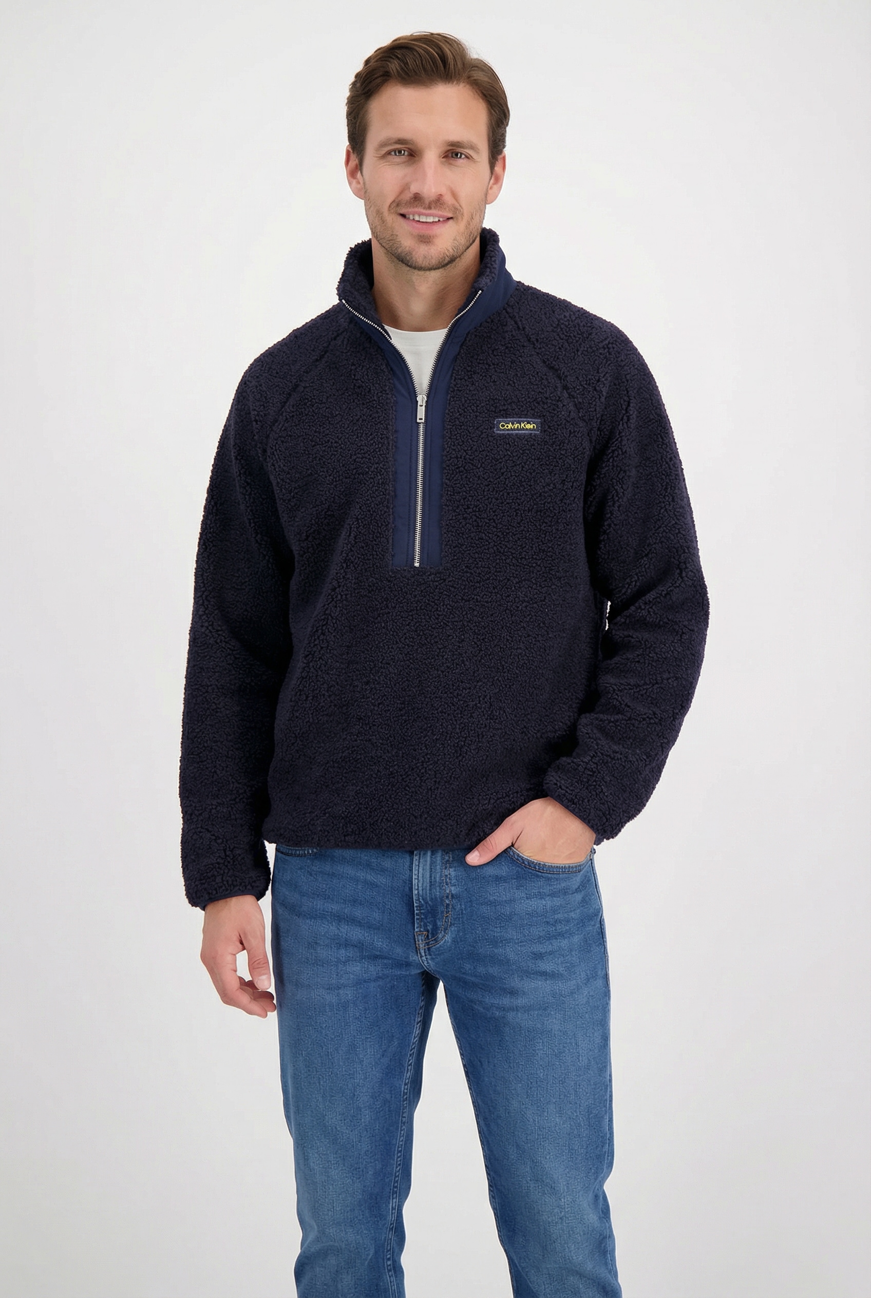 Calvin Klein Sweatshirt , Regular fit, mit Stehkragen
