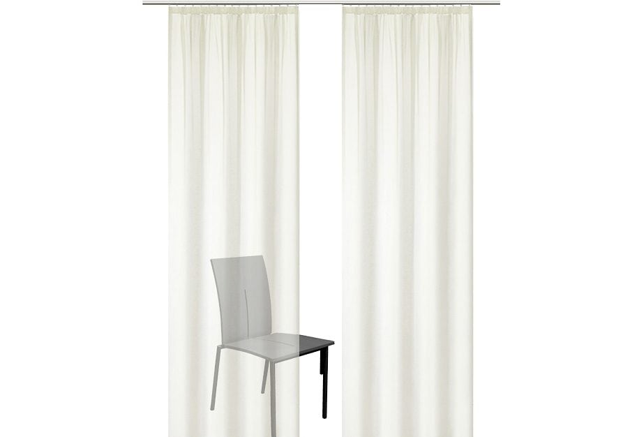 my home Gardine »REGINA«, (2 St.), Vorhang, Fertiggardine, 2-er Set, transparent, modern