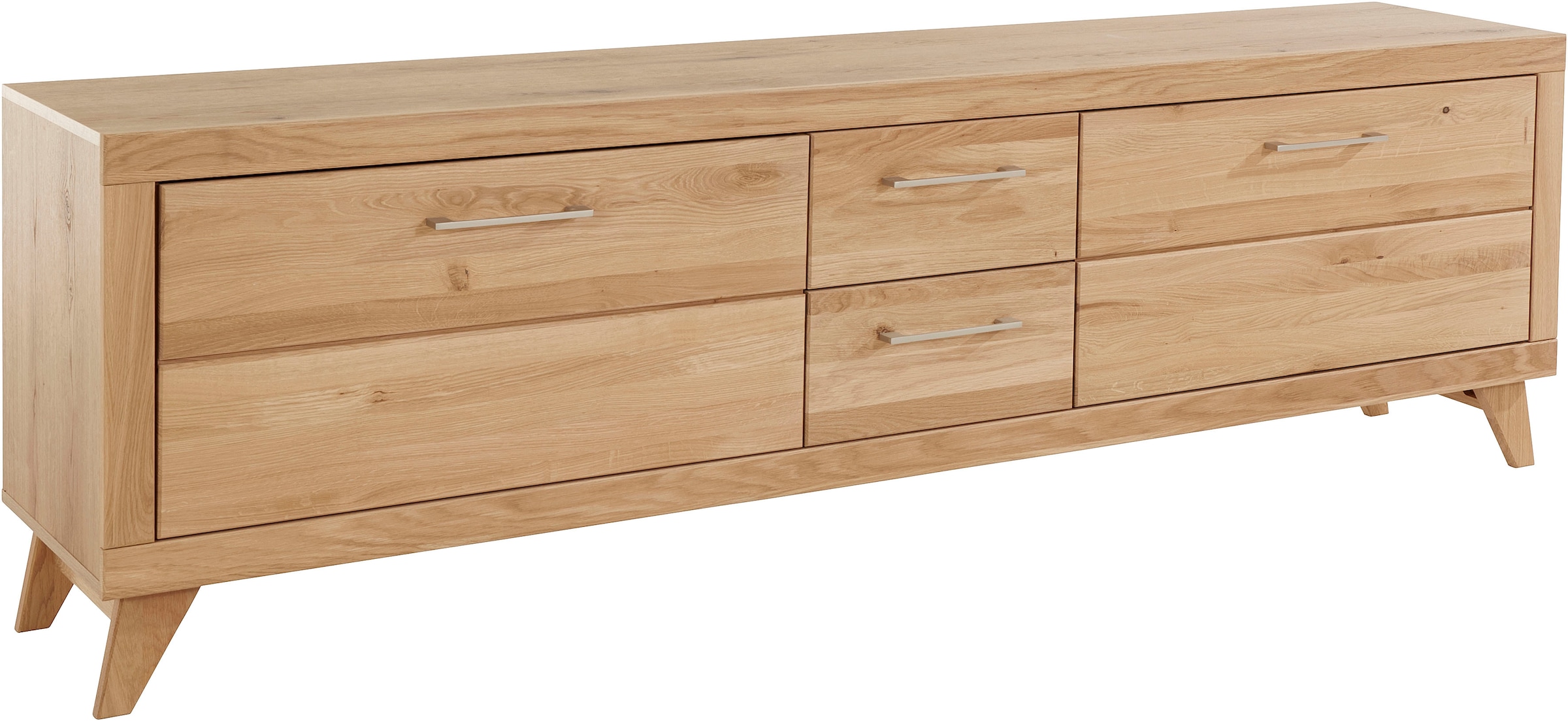 Image of VOGL Möbelfabrik Lowboard "1237" Massivholzfront, Breite ca. 211 cm, mit Softclose Funktion