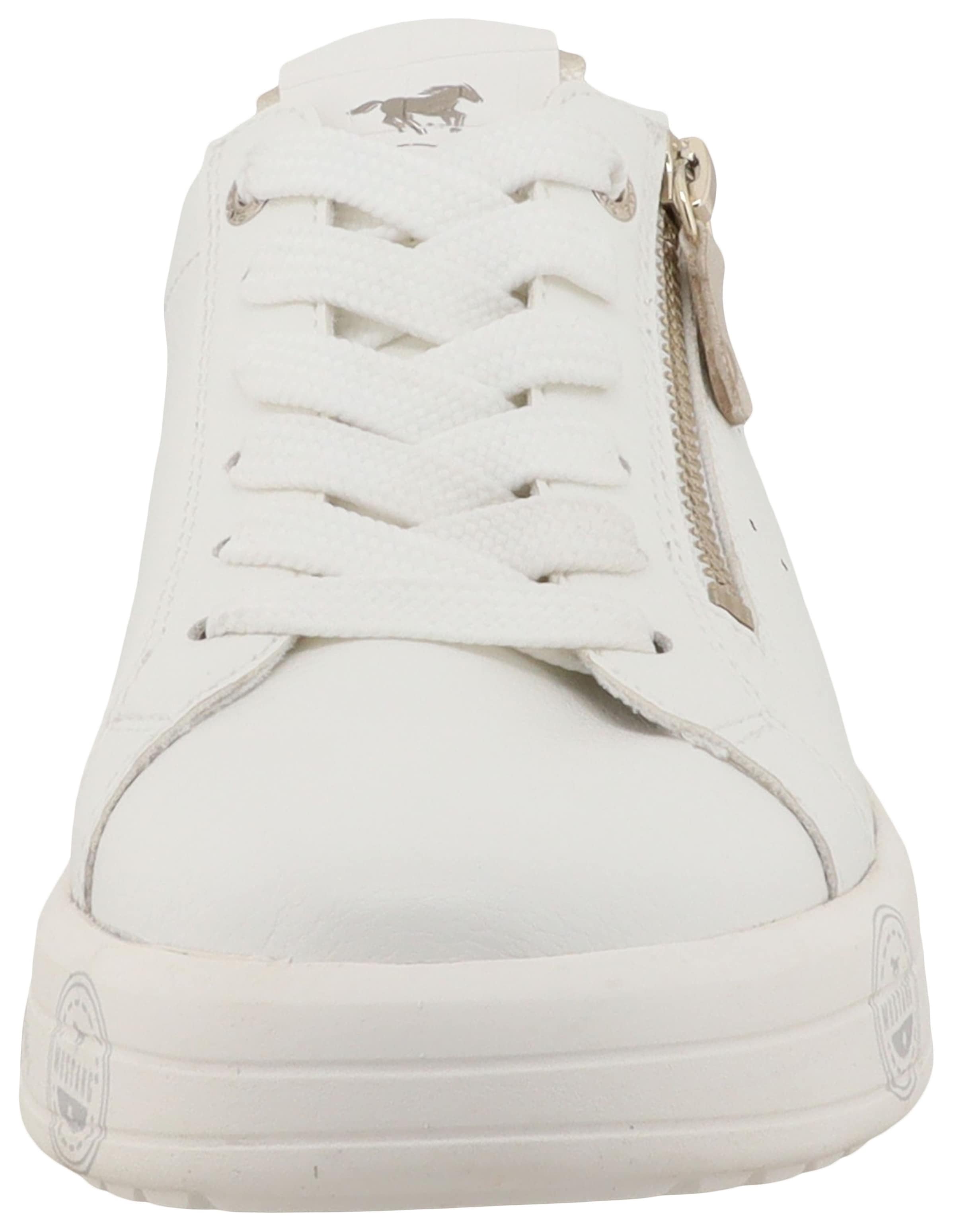Mustang Shoes Sneaker »Noralie«  Freizeitschuh, Halbschuh, Schnürschuh mit seitlichem Reissverschluss