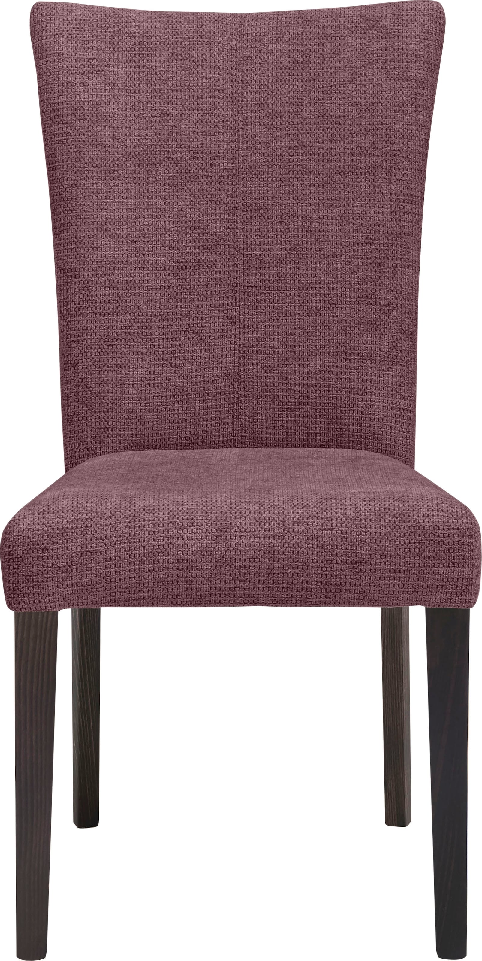 Home affaire 4-Fussstuhl »Aspen«, (Set), 2 St., Softstruktur, Beine aus massiver Buche, wengefarben lackiert