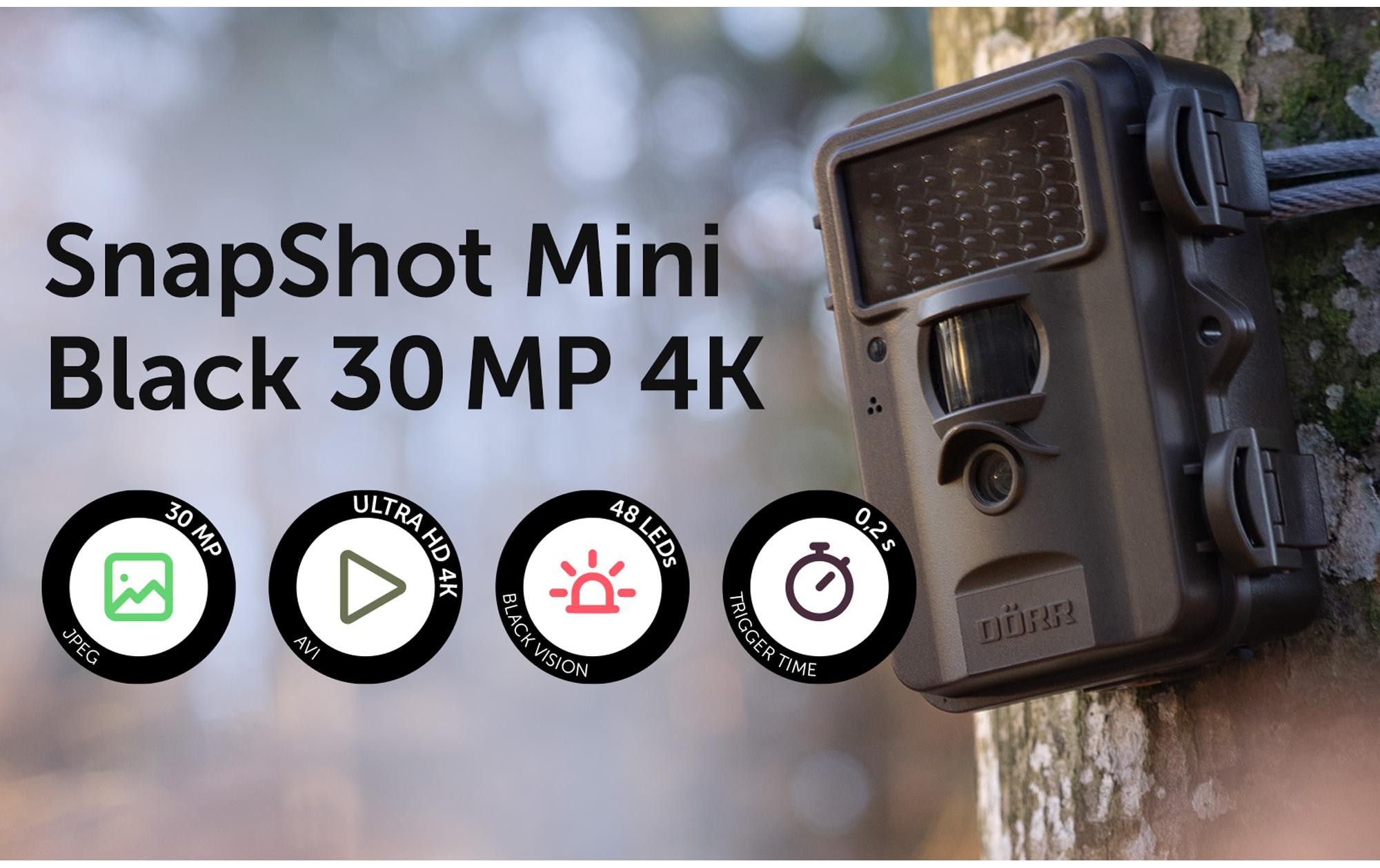 Wildkamera »Dörr Wildkamera SnapShot Mini Black 30MP 4K«, Aussenbereich