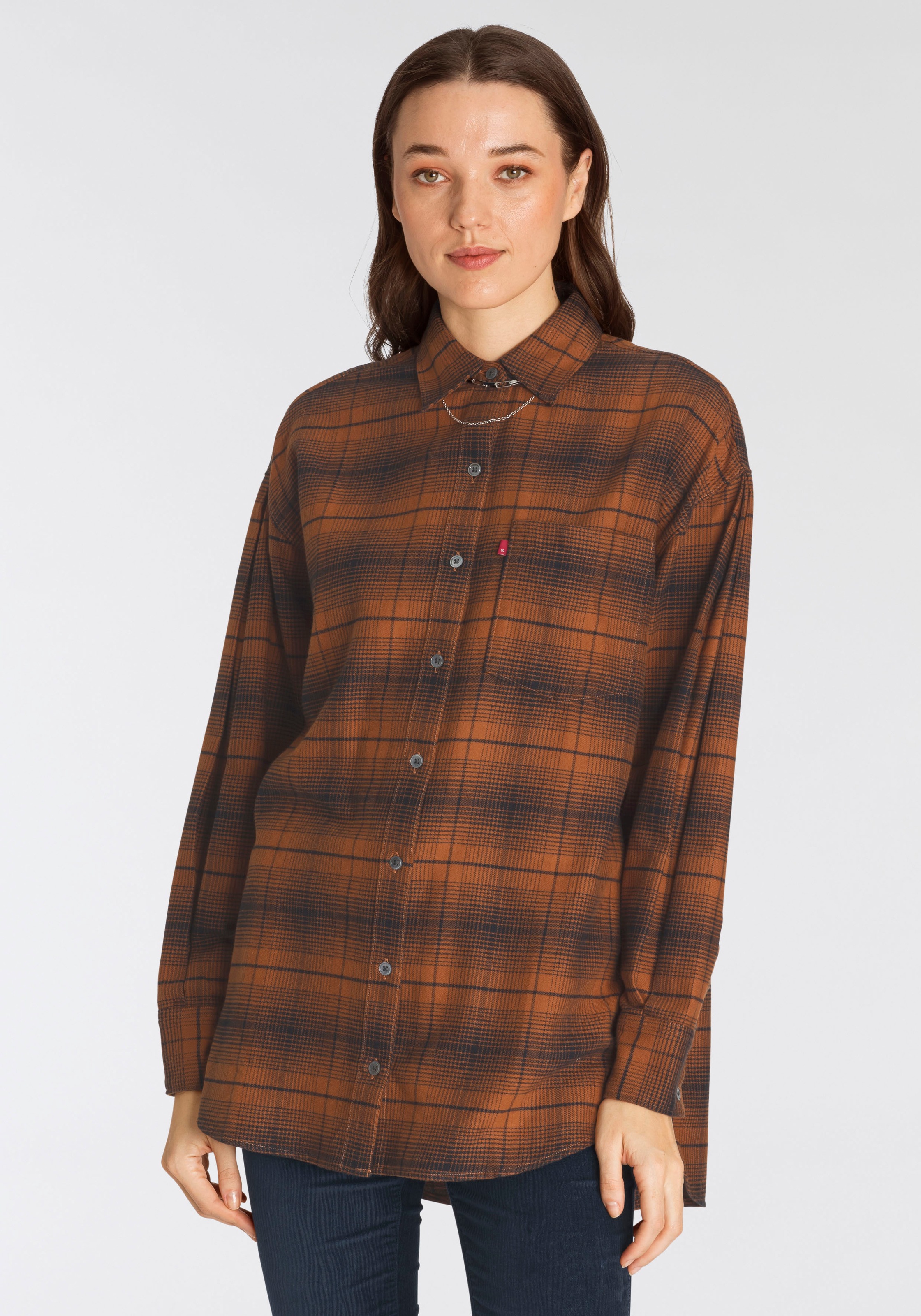 Image of Levi's® Hemdbluse »SILVIE BIG MENSWR SHIRT«, Lang geschnitten bei Ackermann Versand Schweiz