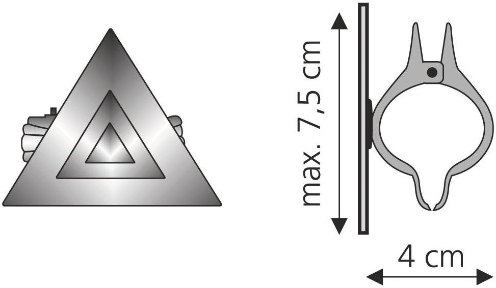 Liedeco Dekoklammer »Grafik«, (Packung, Gardinen, 2 günstig für Vorhänge St.), kaufen