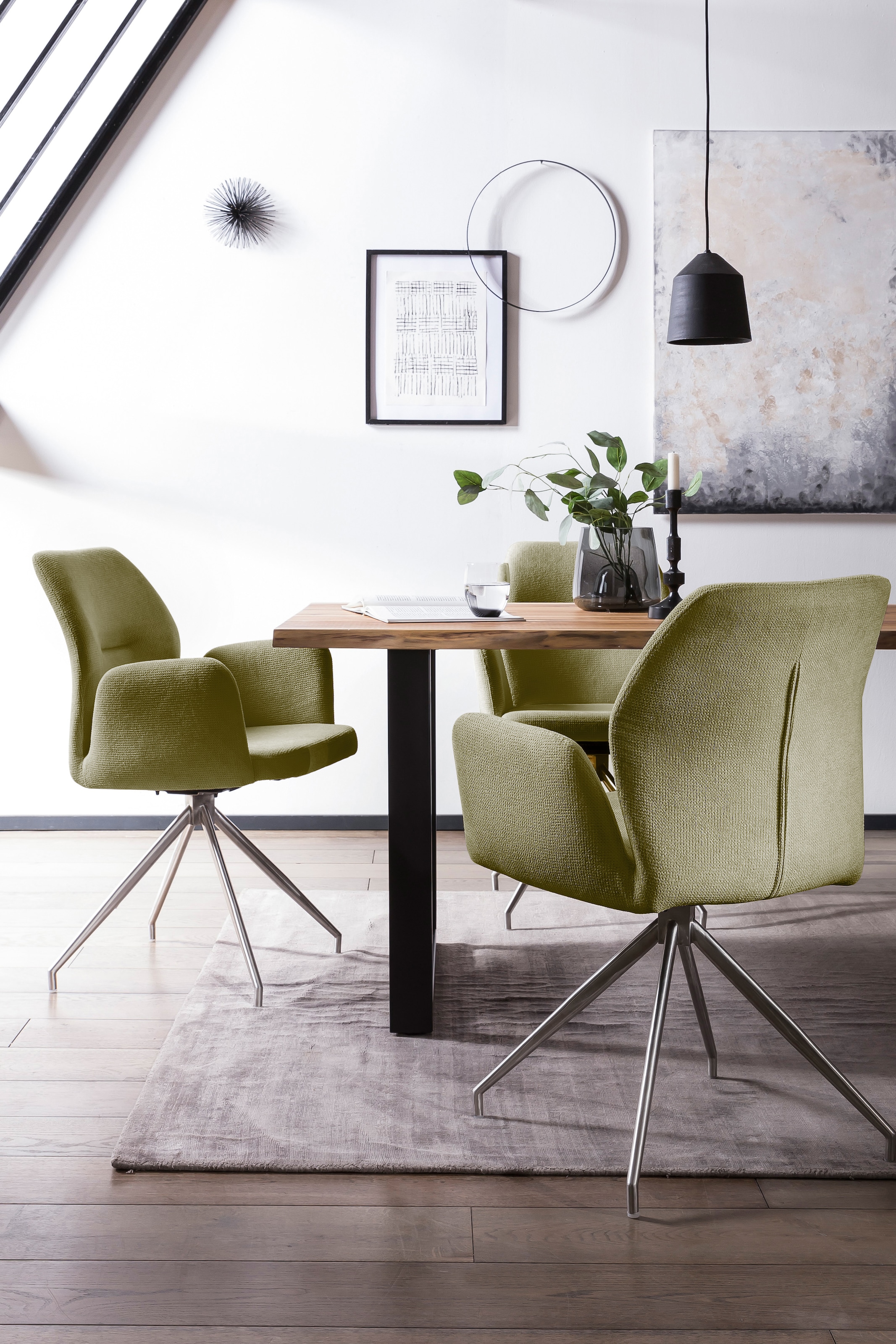 SalesFever Essgruppe, (Set, 5 tlg.), Tischplatte behandelt mit OSMO Hartwachs-Öl in seidenmattem Finish