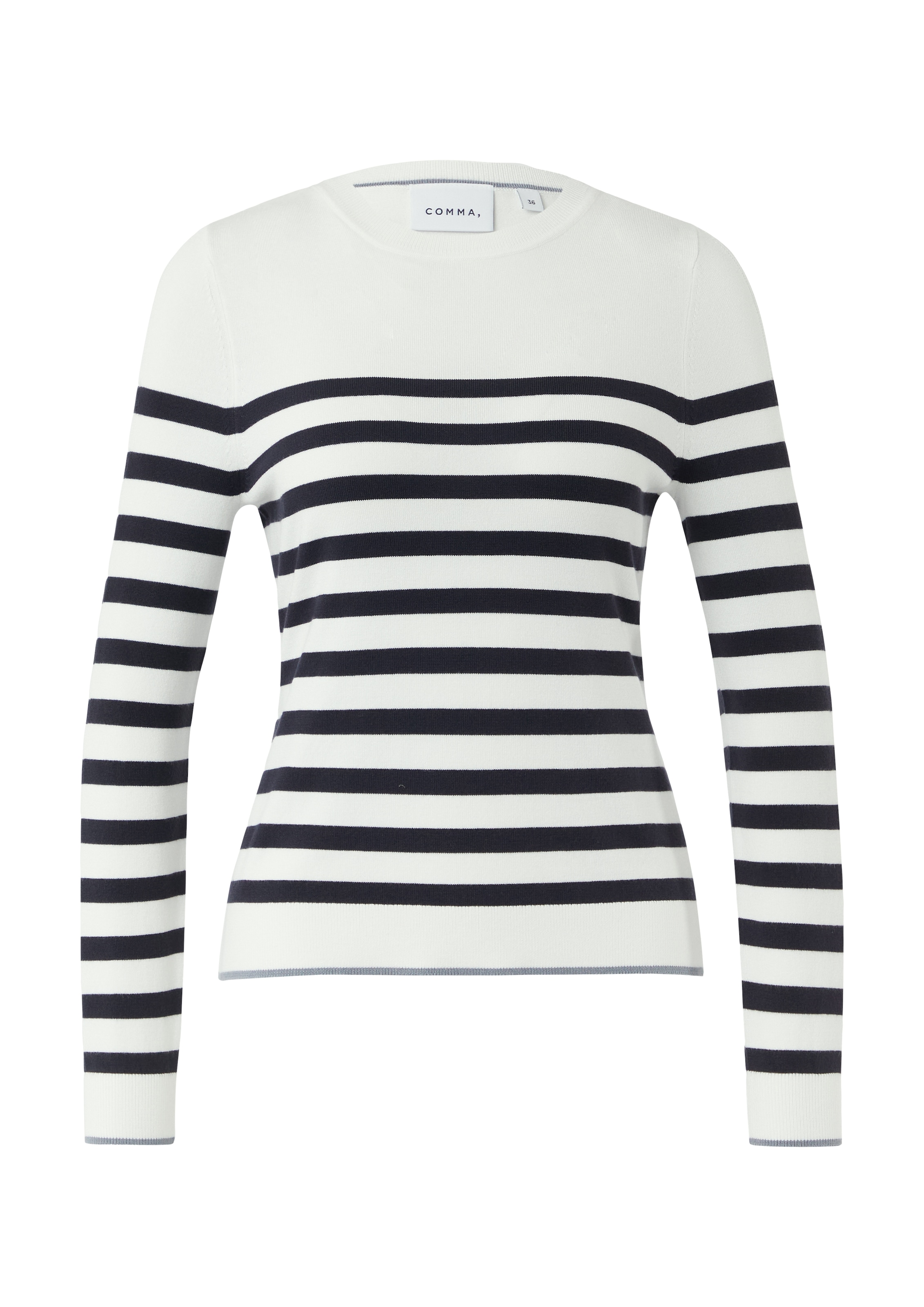 Comma Strickpullover, mit Streifenmuster