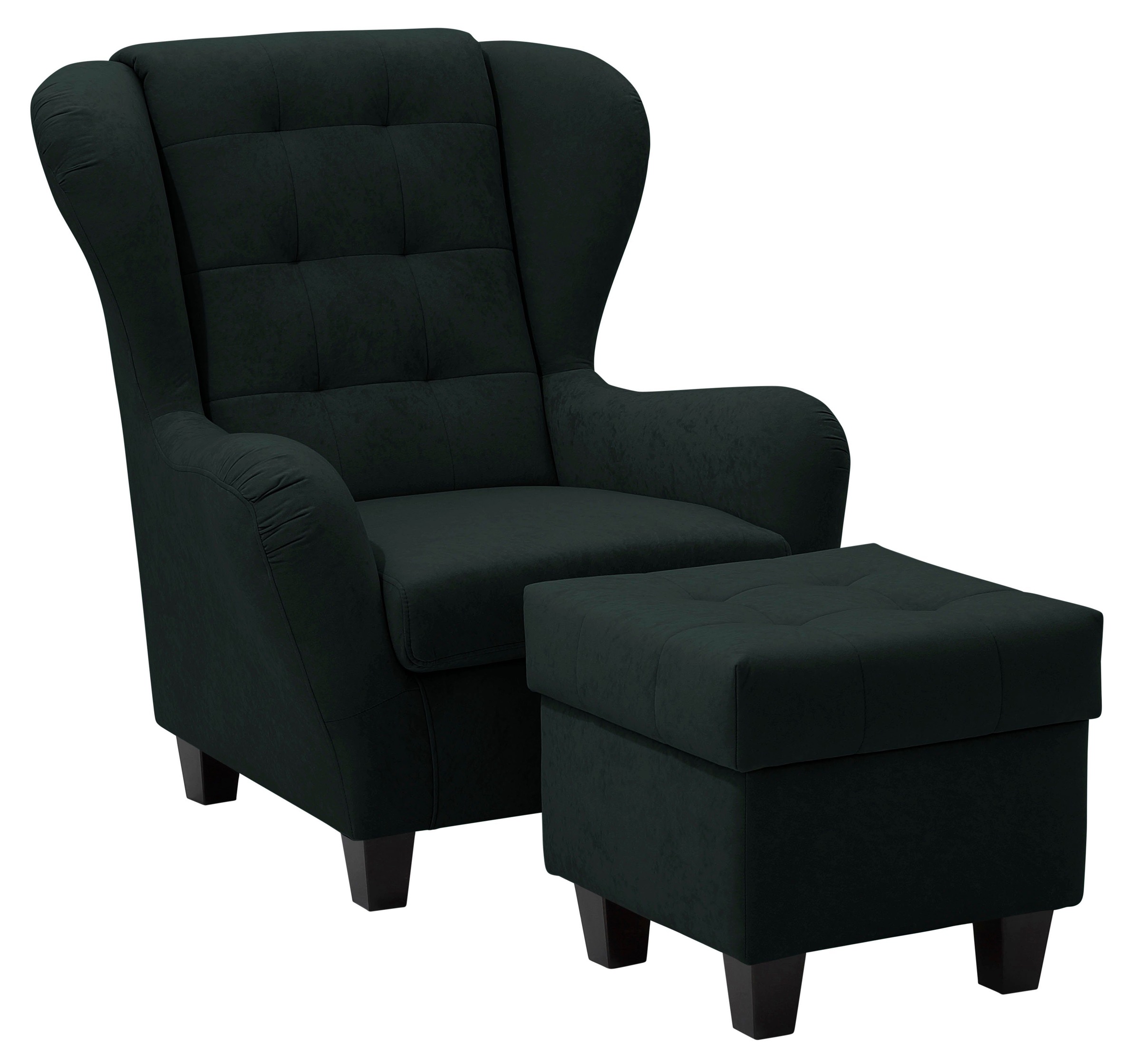 Image of Home affaire Ohrensessel »Alexander«, incl. Hocker, mit Steppung, in vielen Farben bei Ackermann Versand Schweiz