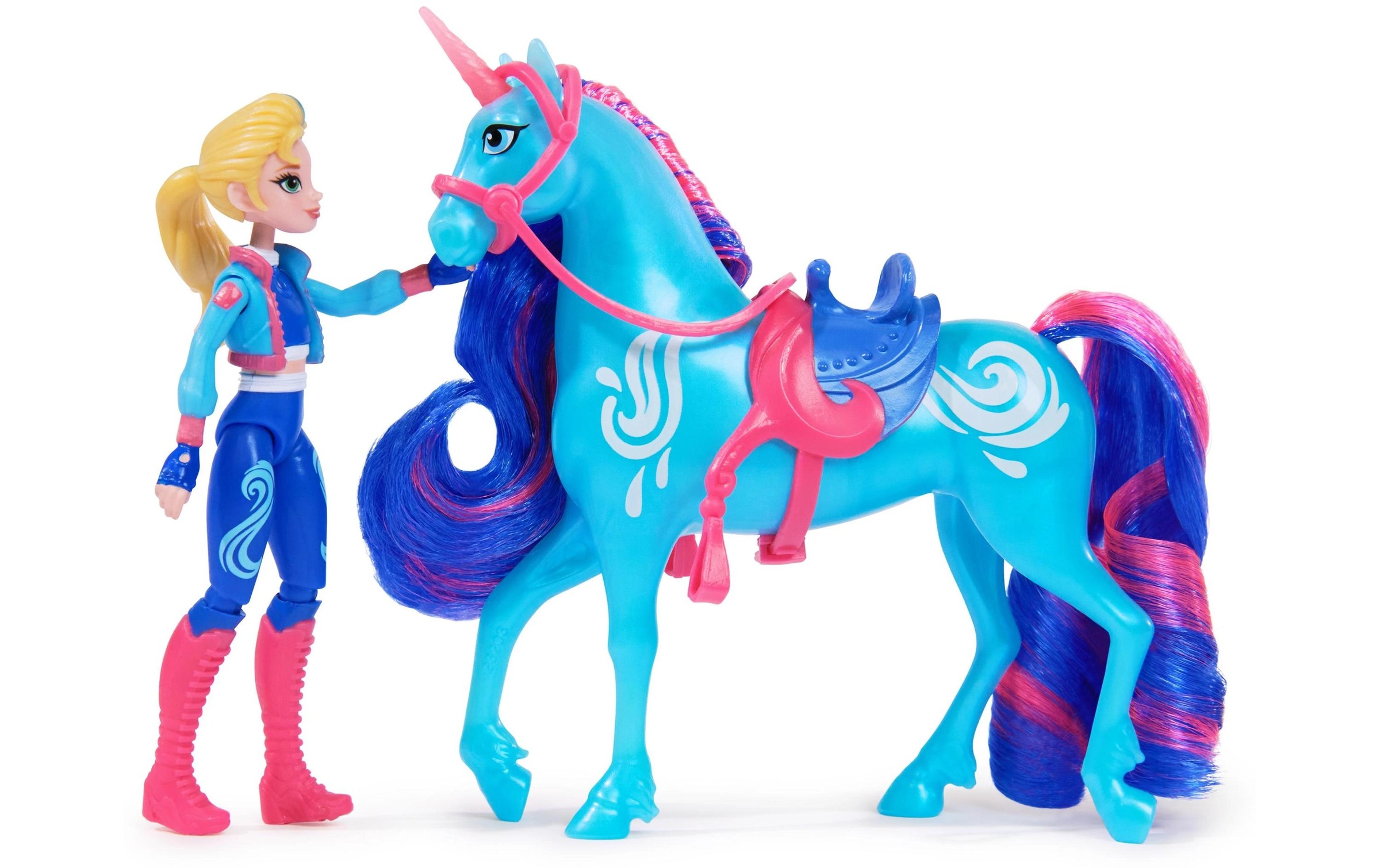 Anziehpuppe »Spinmaster Unicorn Academy Isabel Doll & River Unicorn«