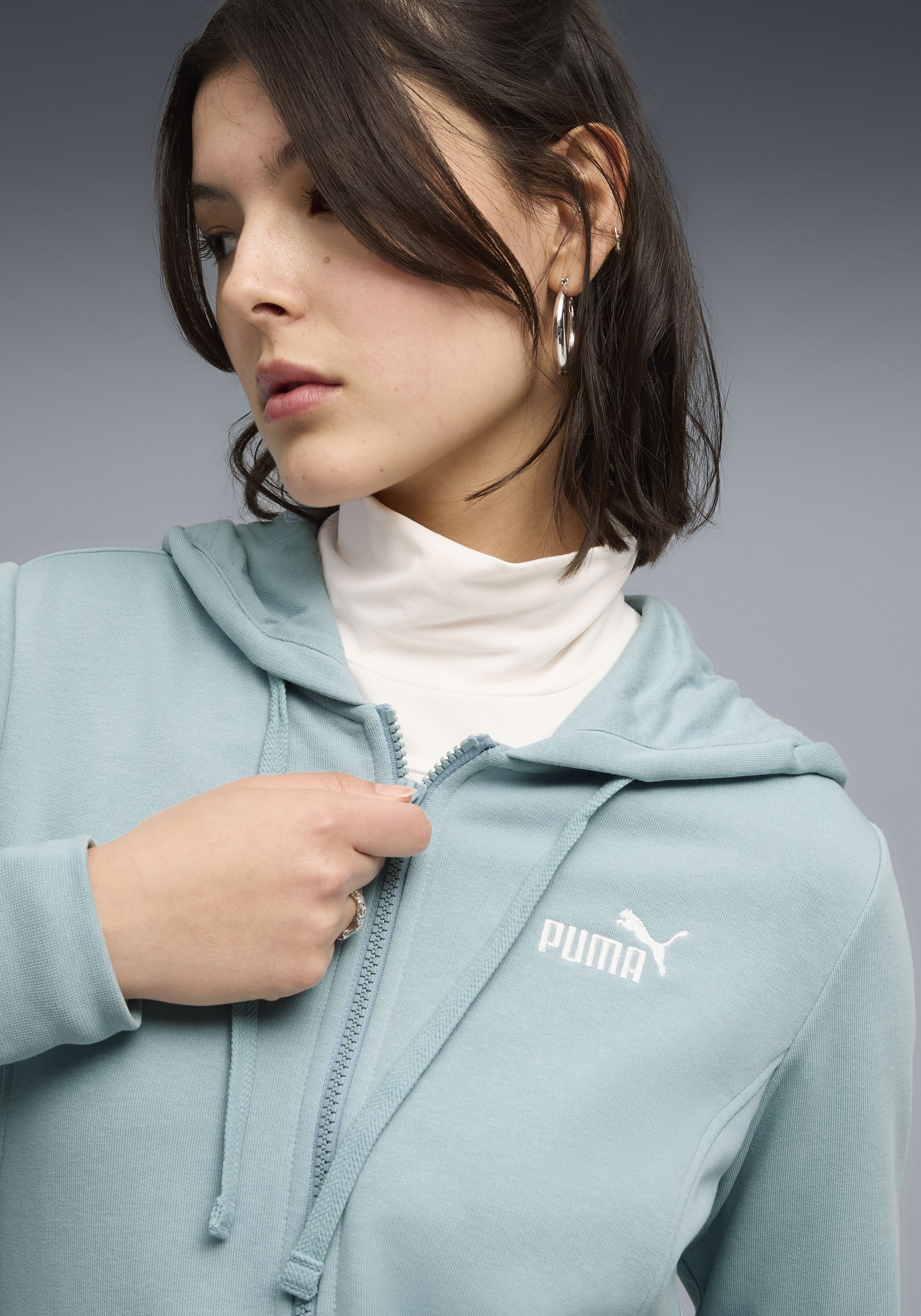 PUMA Combinaison d'entraînement »HOODED SWEAT SUIT TR CL« 2 pièces mit Kapuze, lockere Passform
