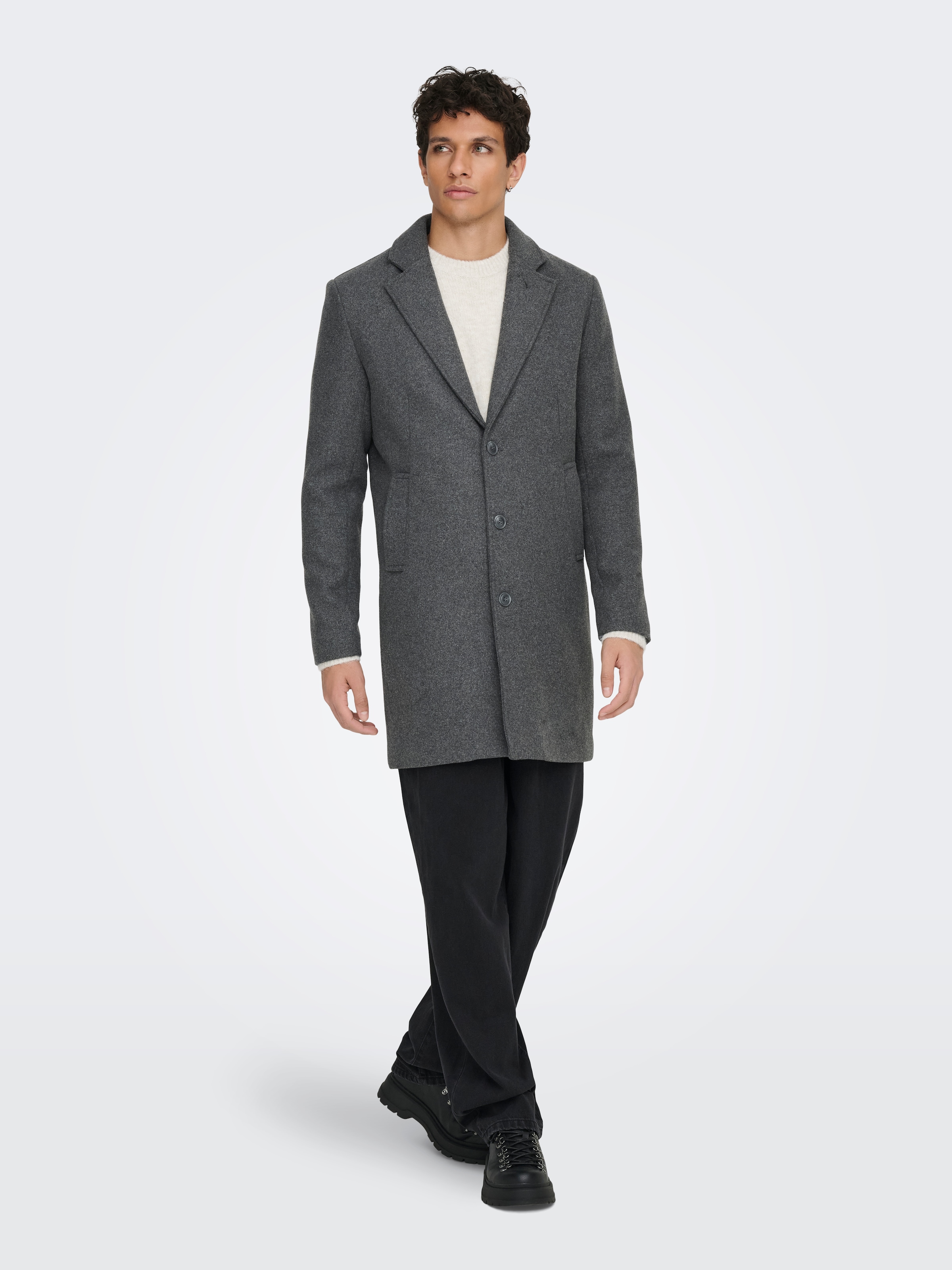 ONLY & SONS Manteau long »ONSMATTHEW WOOL COAT OTW NOOS« mit Wolle