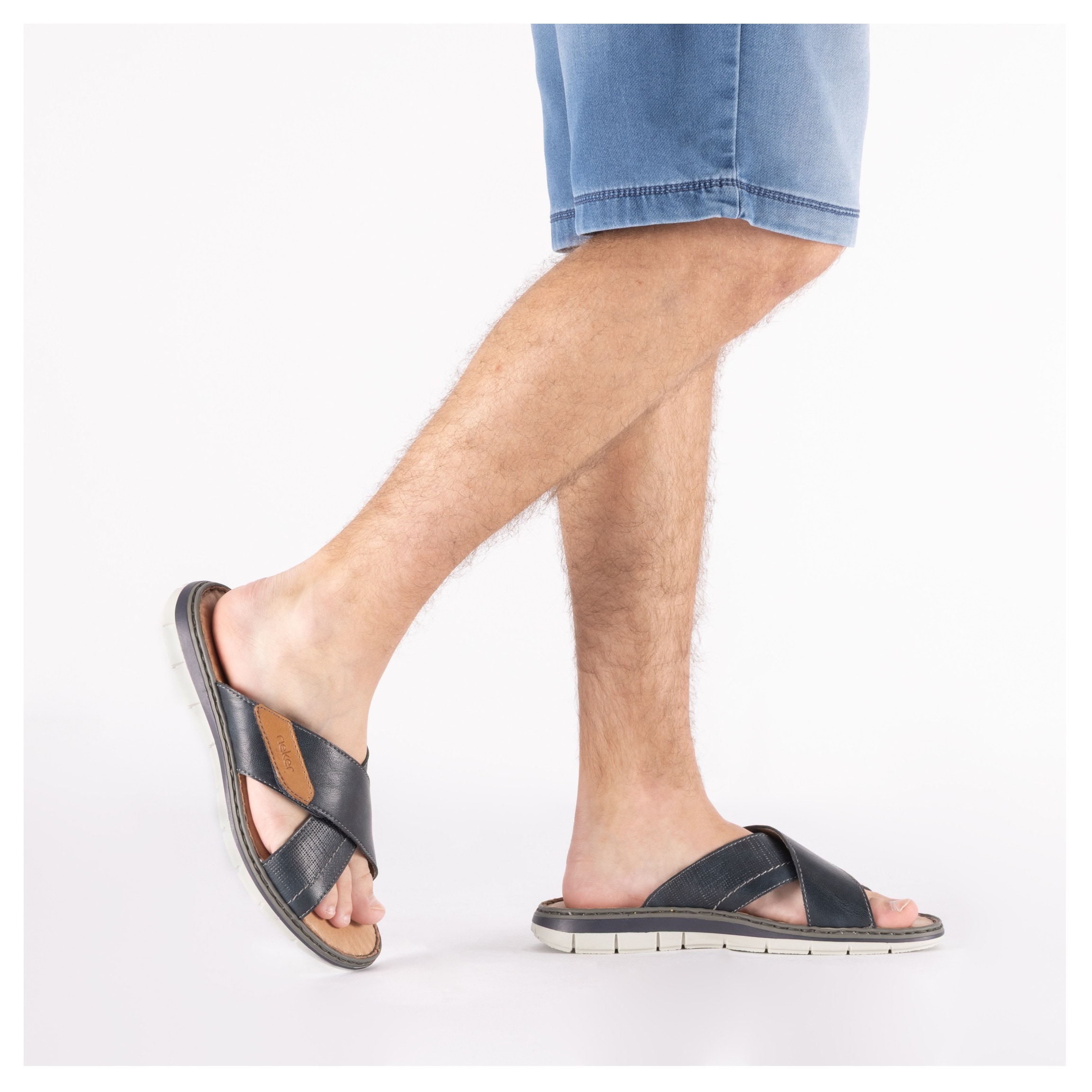 Rieker Pantolette  Sommerschuh, Strandschuh, Urlaubsschuh mit weicher Innensohle
