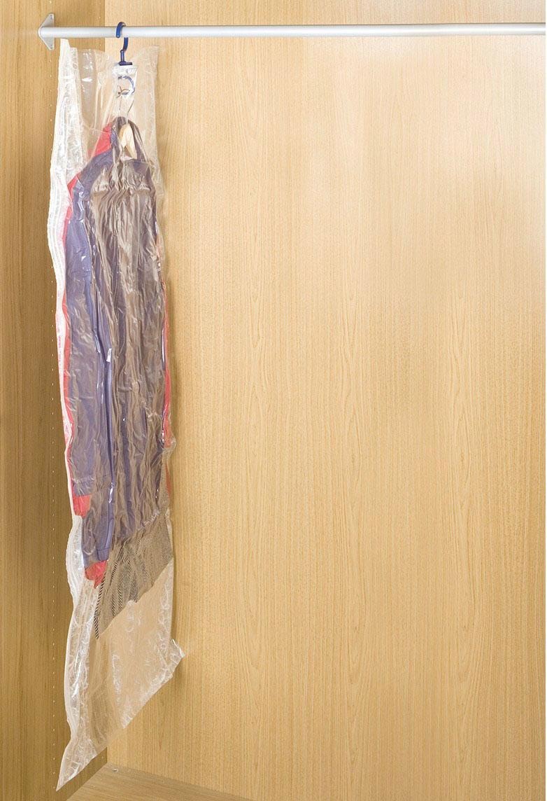 WENKO Kleidersack »Vakuum Grösse L & XL«, (Set, 2 St.), Vakuumbeutel für Kleidung, platzsparend im Kleiderschrank