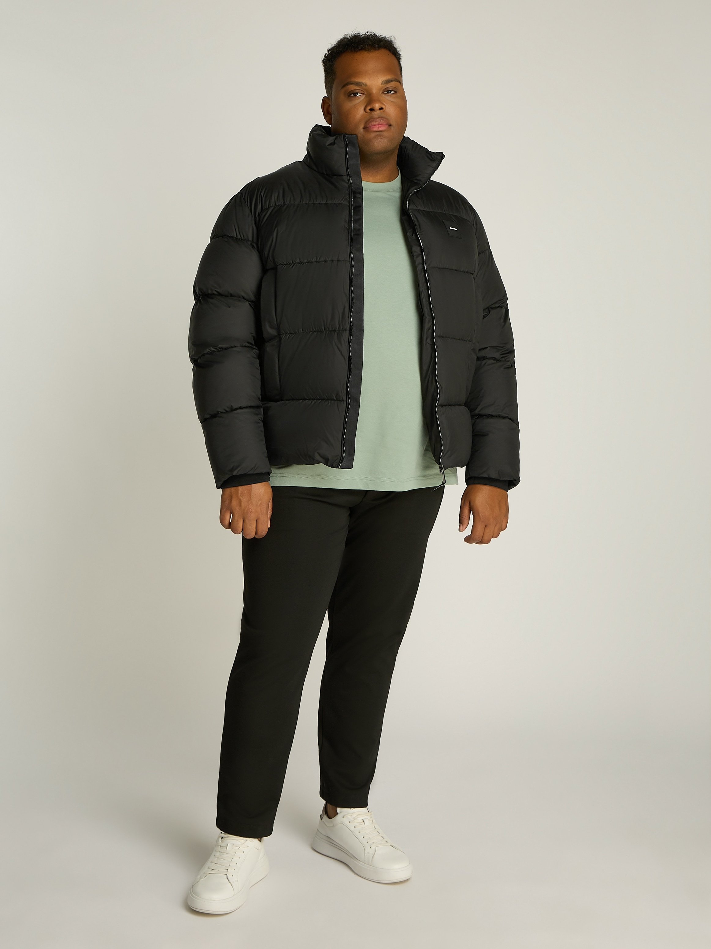 Calvin Klein Big&Tall Steppjacke »BT_QUILT PUFFER MW«, in Grossen Grössen mit Logopatch