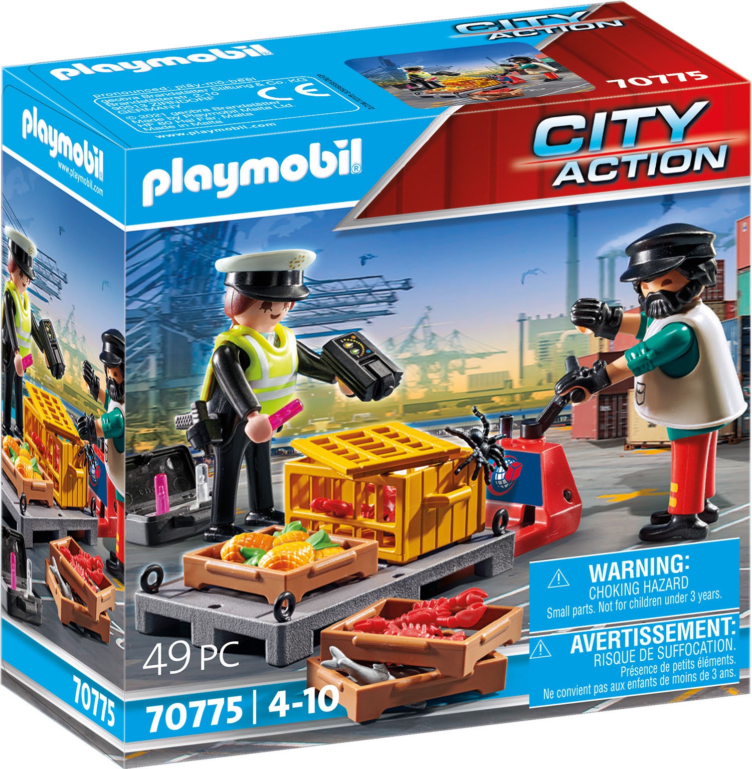 Image of Playmobil® Konstruktions-Spielset »Zollkontrolle (70775), City Action«, (49 St.), Made in Europe bei Ackermann Versand Schweiz