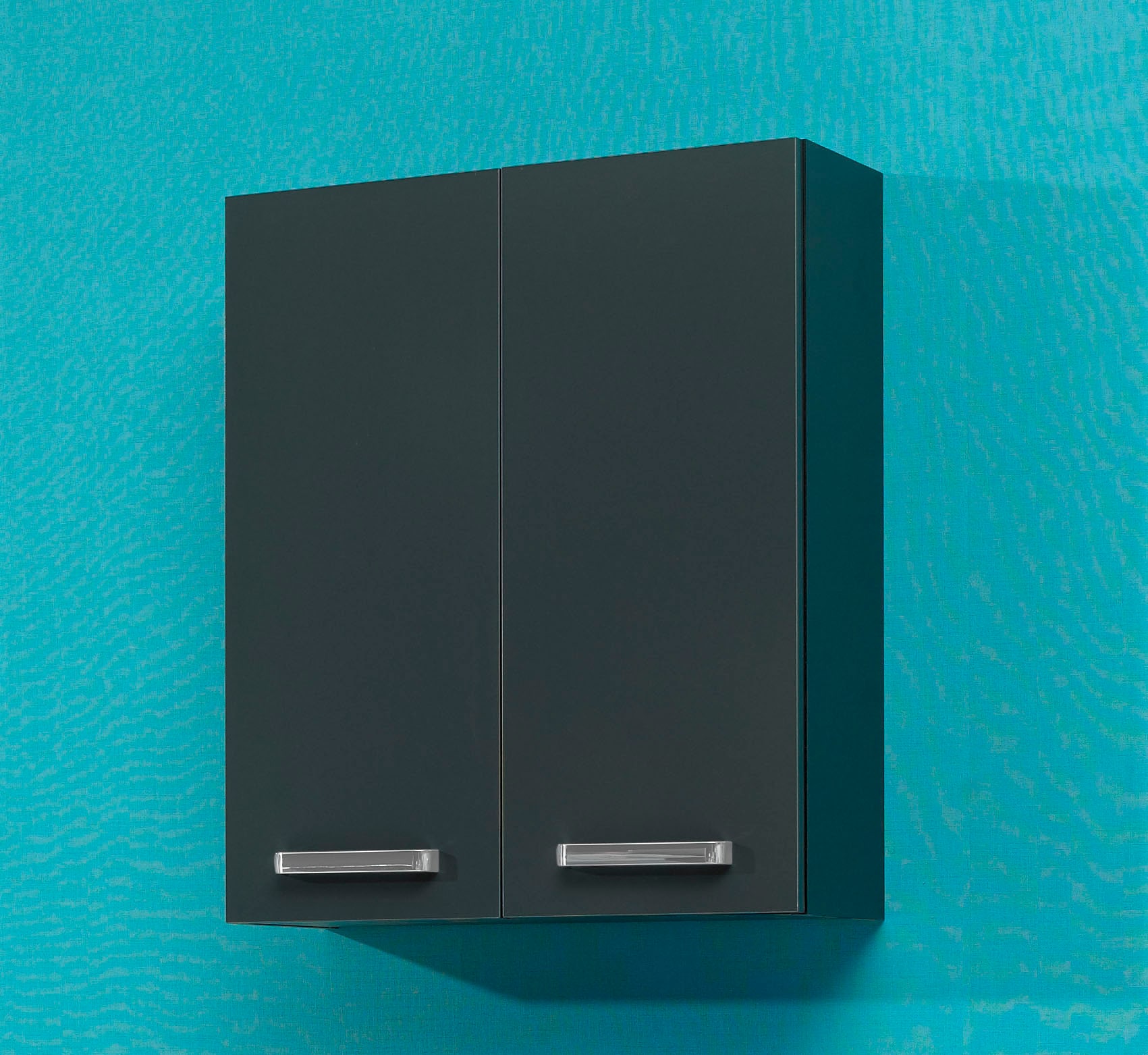 Saphir Armoire suspendue »Quickset Wand-Badschrank 60 cm breit mit 2 Türen und 2 Einlegeböden« armoire suspendue de salle de bain avec amortisseur de porte, poignées chromées brillantes