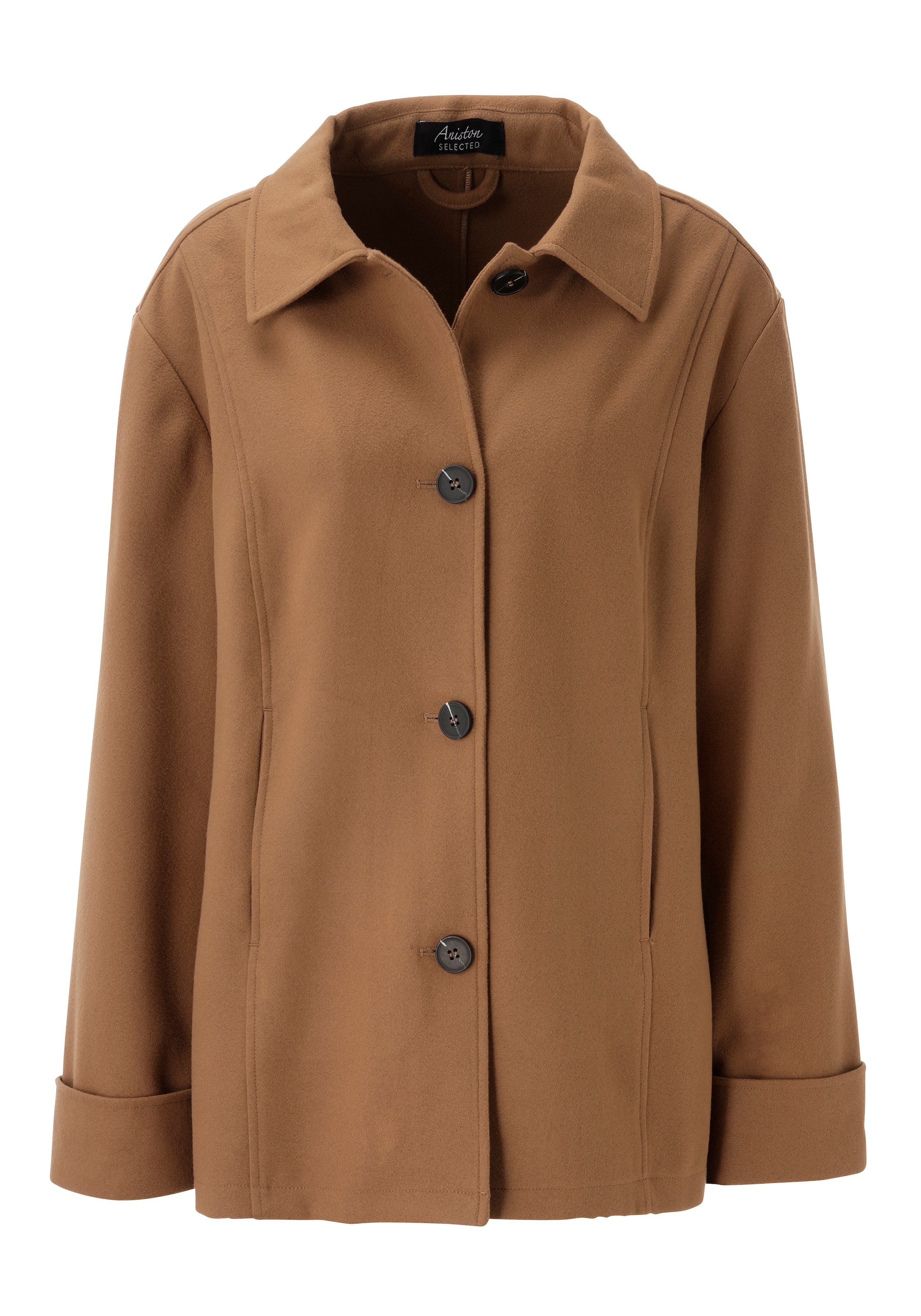 Aniston SELECTED Outdoorjacke weiches, trageangenehmes Wildlederimitat - NEUE KOLLEKTION