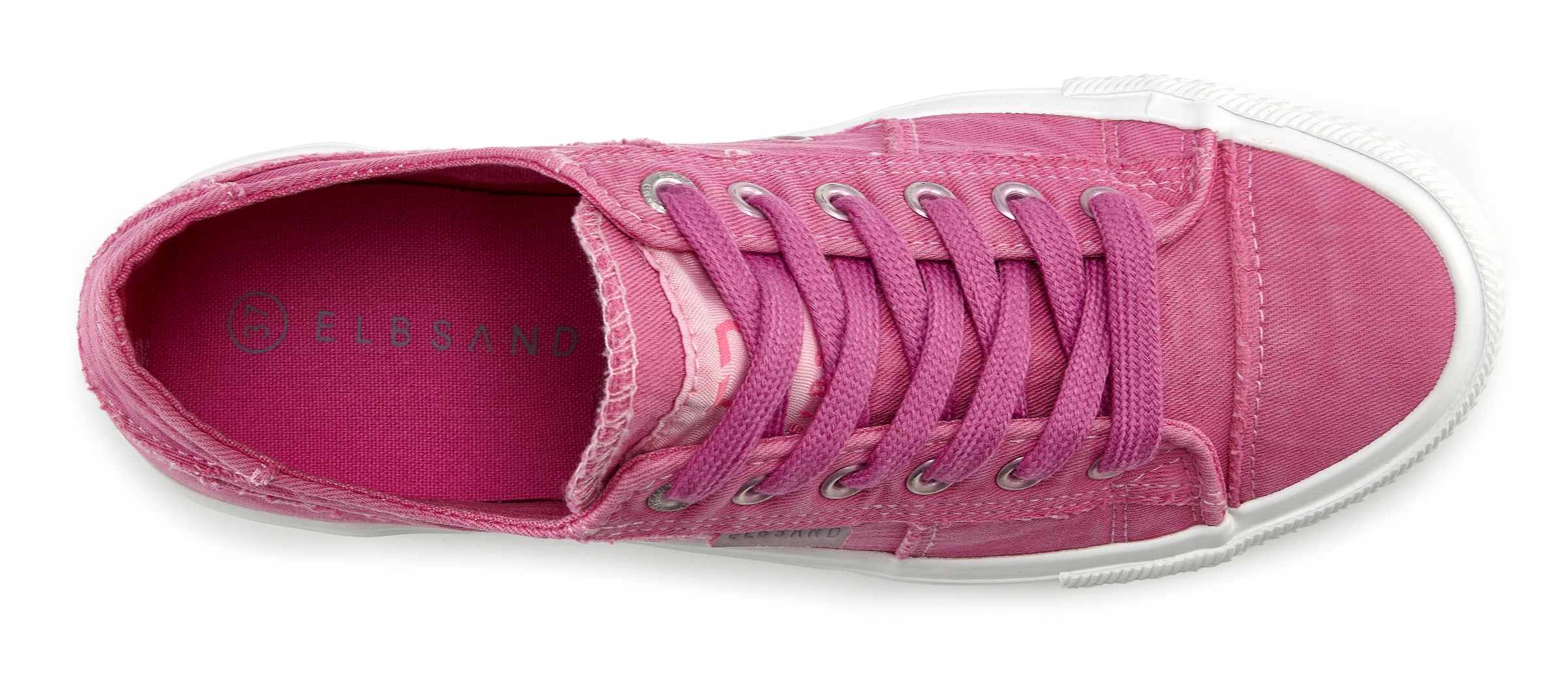 Elbsand Sneakers »Schnürschuh, Stoffschuhe, Textilschuhe, Turnschuh, Freizeitschuh«  Schnürhalbschuh aus Textil in modernem Used-Look VEGAN