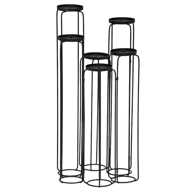 Leonique Kerzenständer »Mareesa«, (1 St.), aus Metall, für Stumpenkerzen,  Höhe ca. 65 cm, variabel stellbar jetzt kaufen