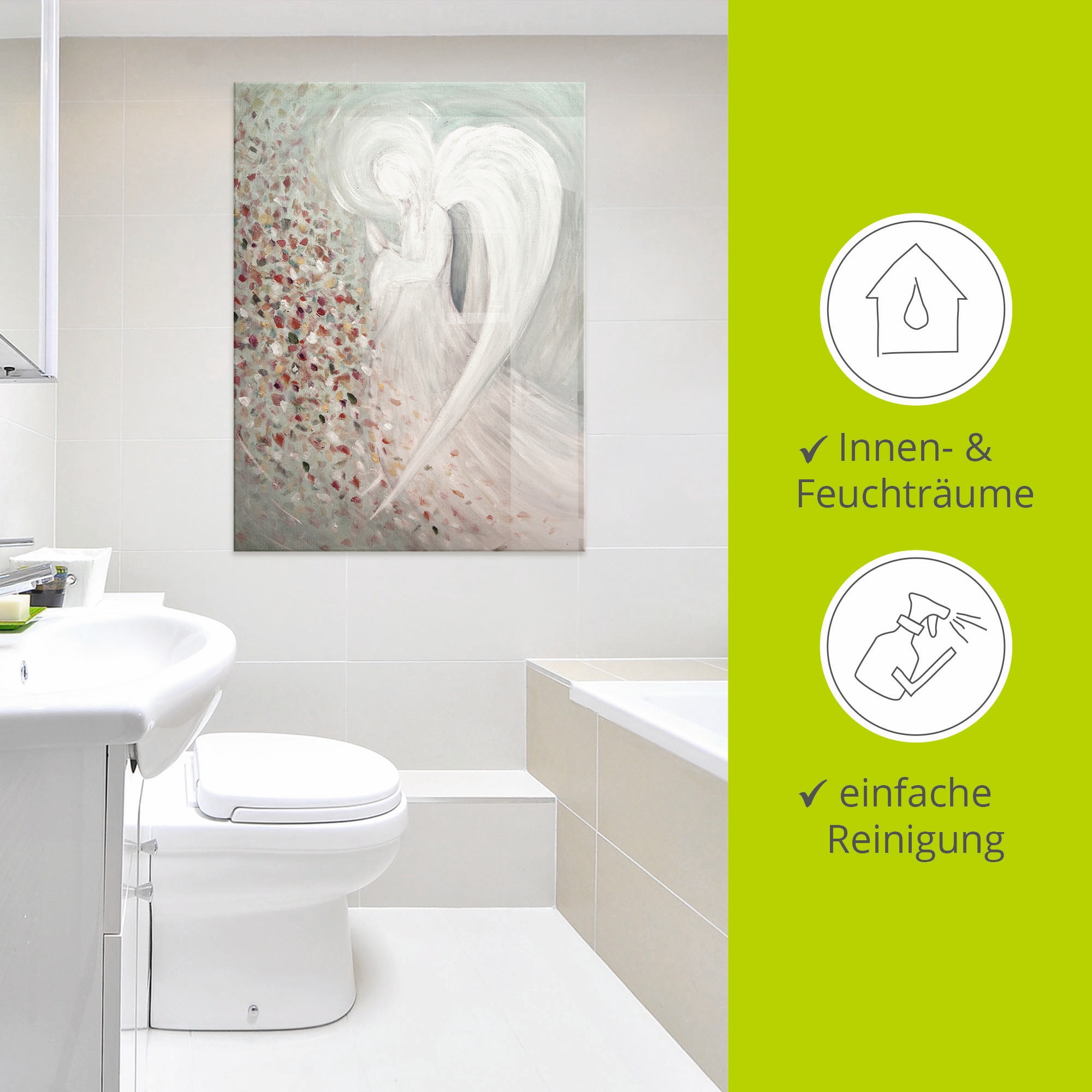 Artland Glasbild »Engelbild I« Religion 1 Stk. tlg. in verschiedenen Grössen