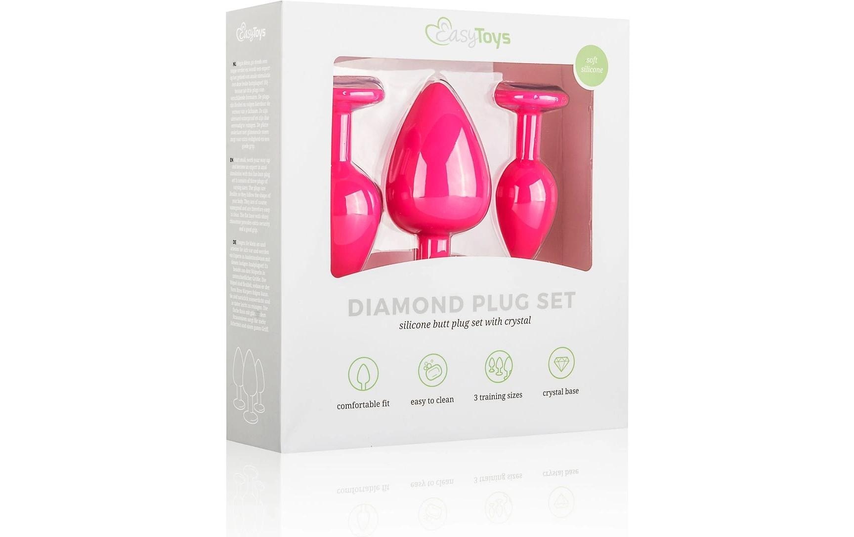   Analplug »Anal Plug aus Silikon mit Diamant Pink« ()