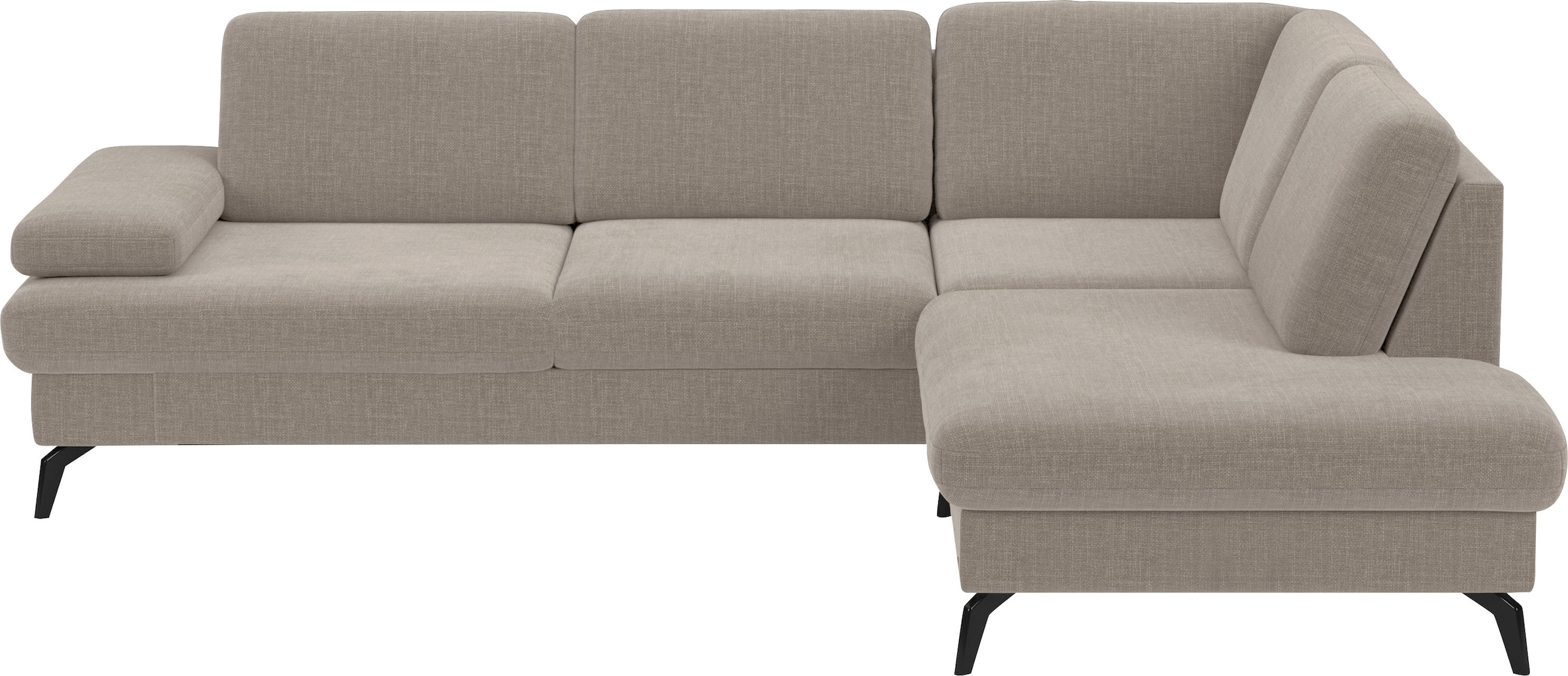 sit&more Ecksofa »Morris L-Form, inkl. Sitztiefenverstellung« wahlweise mit Armteilverstellung, Bettfunktion & Bettkasten