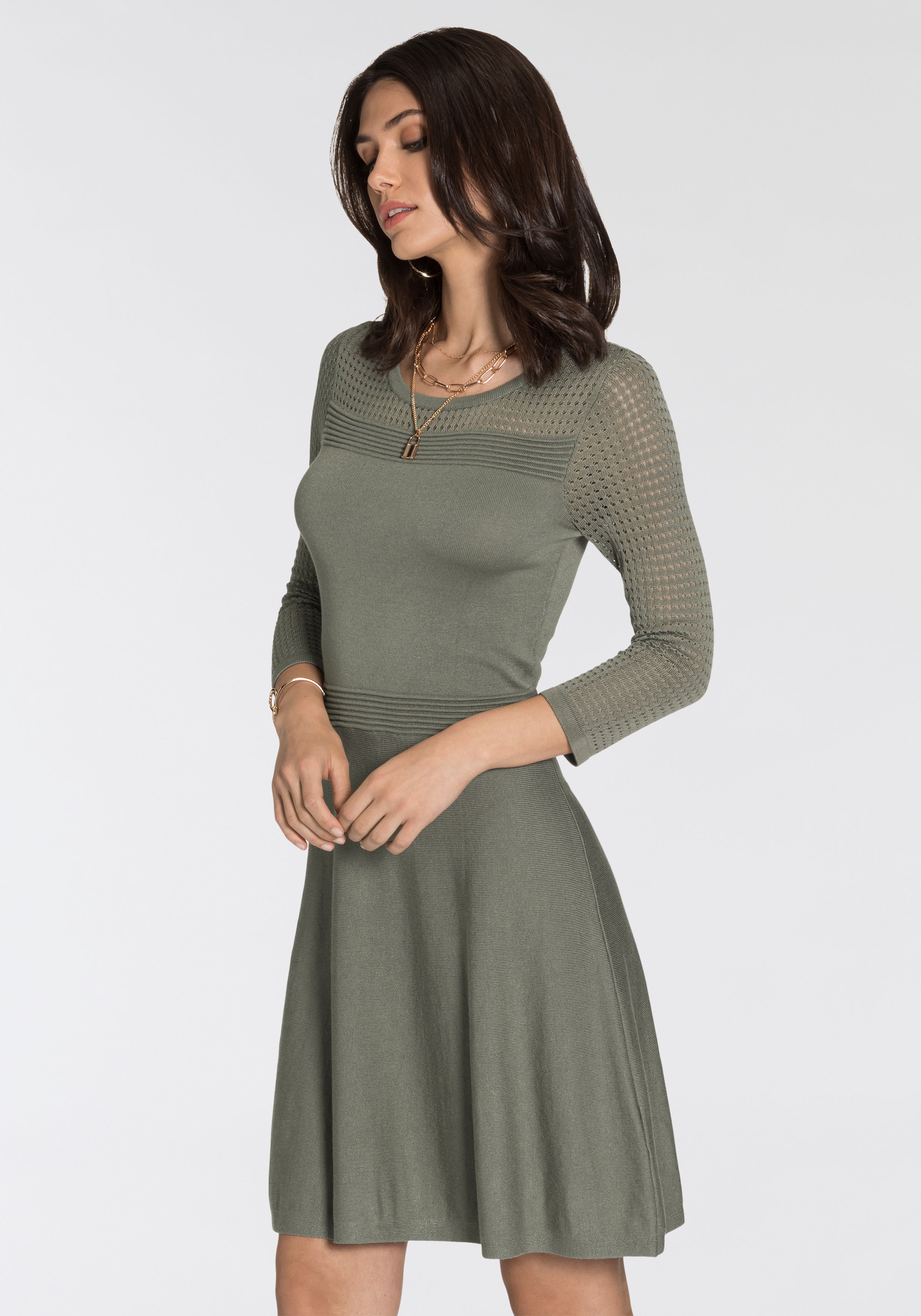 Image of Melrose Strickkleid, mit Lochstrickmuster bei Ackermann Versand Schweiz