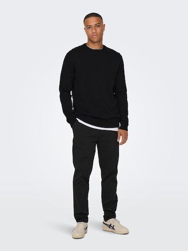 ONLY & SONS Rundhalspullover »ONSALEX 12 SOLID CREW NECK KNIT«