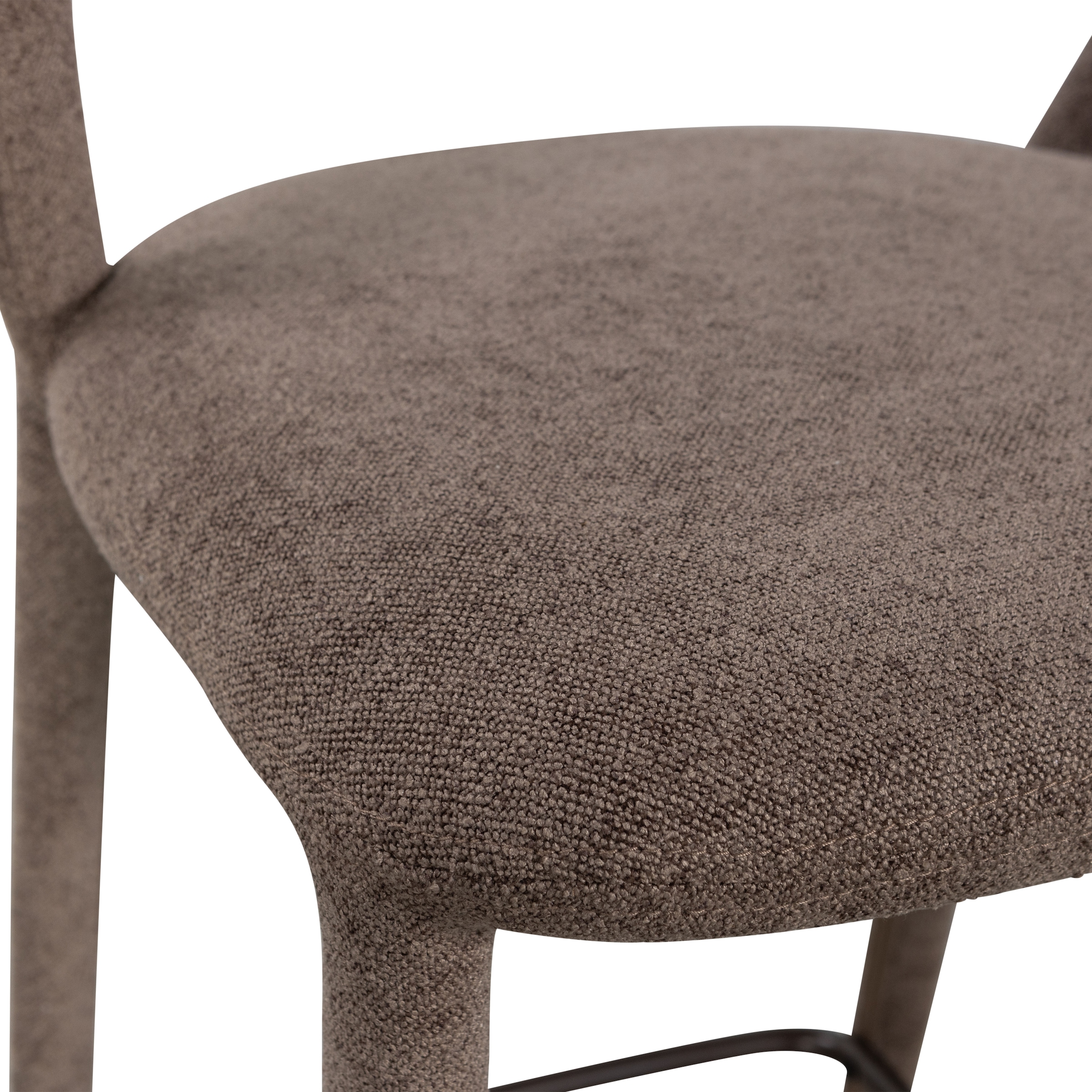 WOOOD Barhocker »Noble mit vollgepolstertem Gestell und Fussstütze B 48 x T 52 x H 95 cm« Gewebter Bezug, Hohe Verschleissfestigkeit, Tragkraft 150 kg