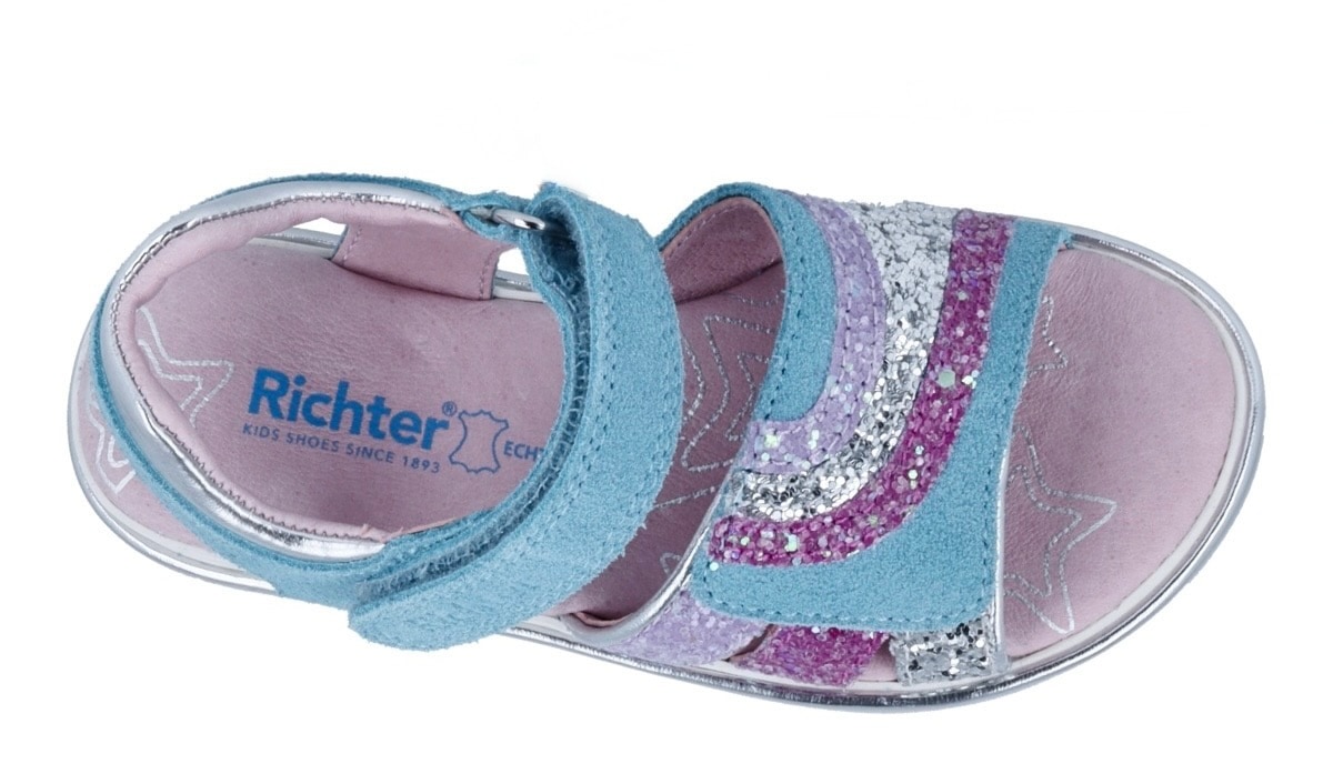 Richter Sandale »Romea«  chaussure à velcro, sandale à brides, gabarit de taille à télécharger, avec WMS