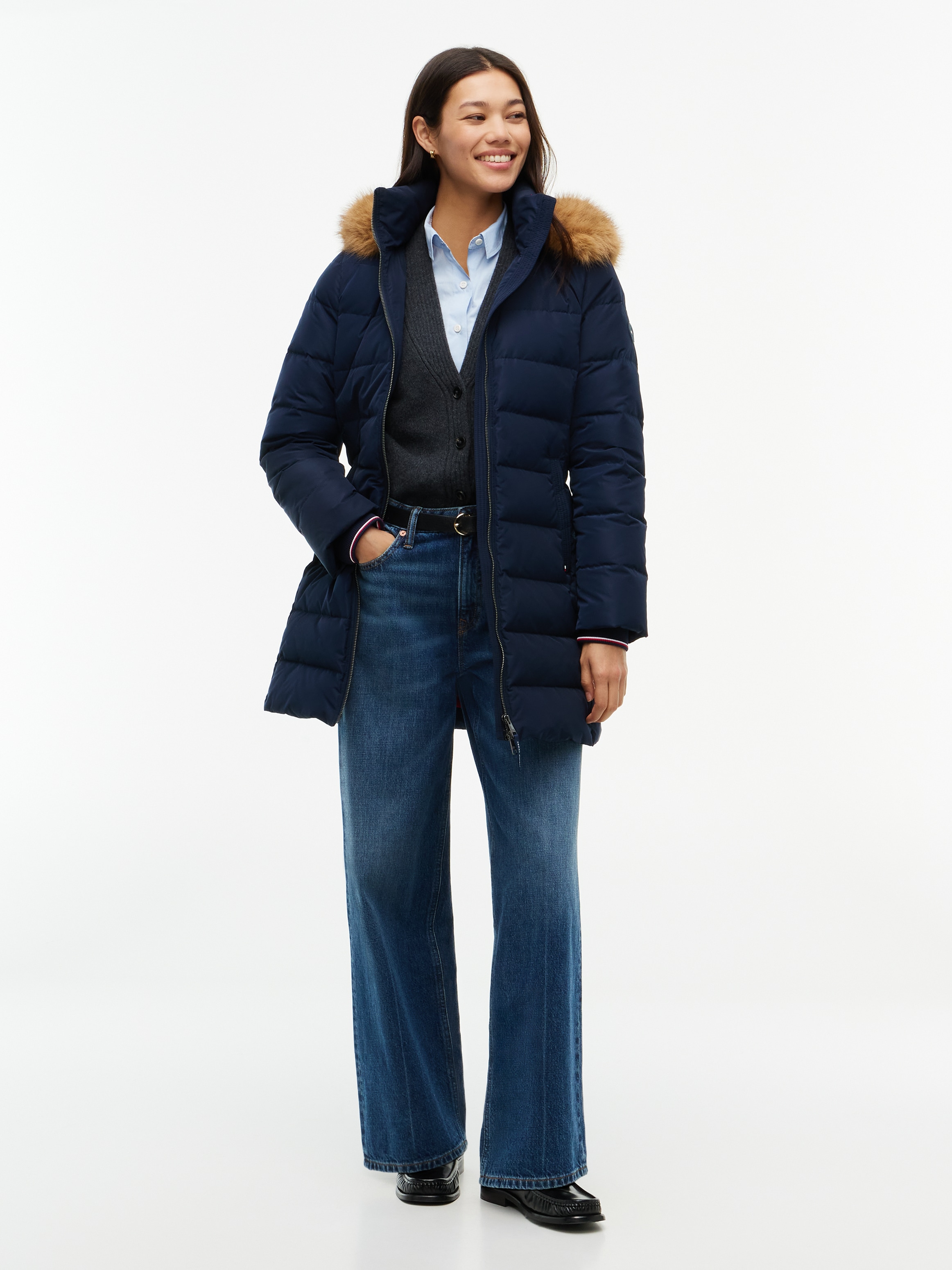 Image of Tommy Hilfiger Steppmantel "DOWN HERITAGE TYRA COAT" Kunstfaser
