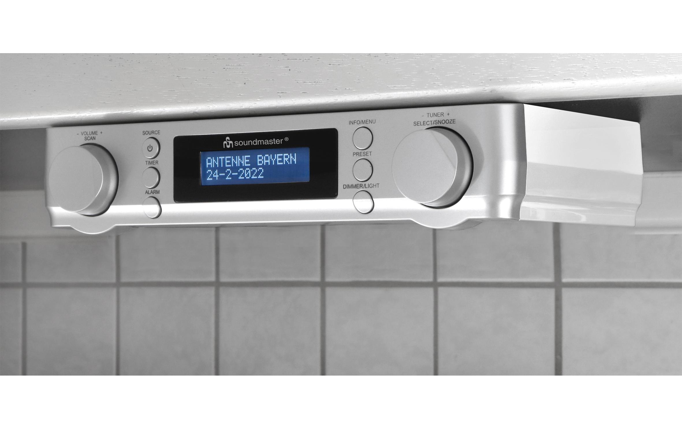 Soundmaster Digitalradio (DAB+) »UR2022SI Silber«, (Digitalradio (DAB+)-FM-Tuner)