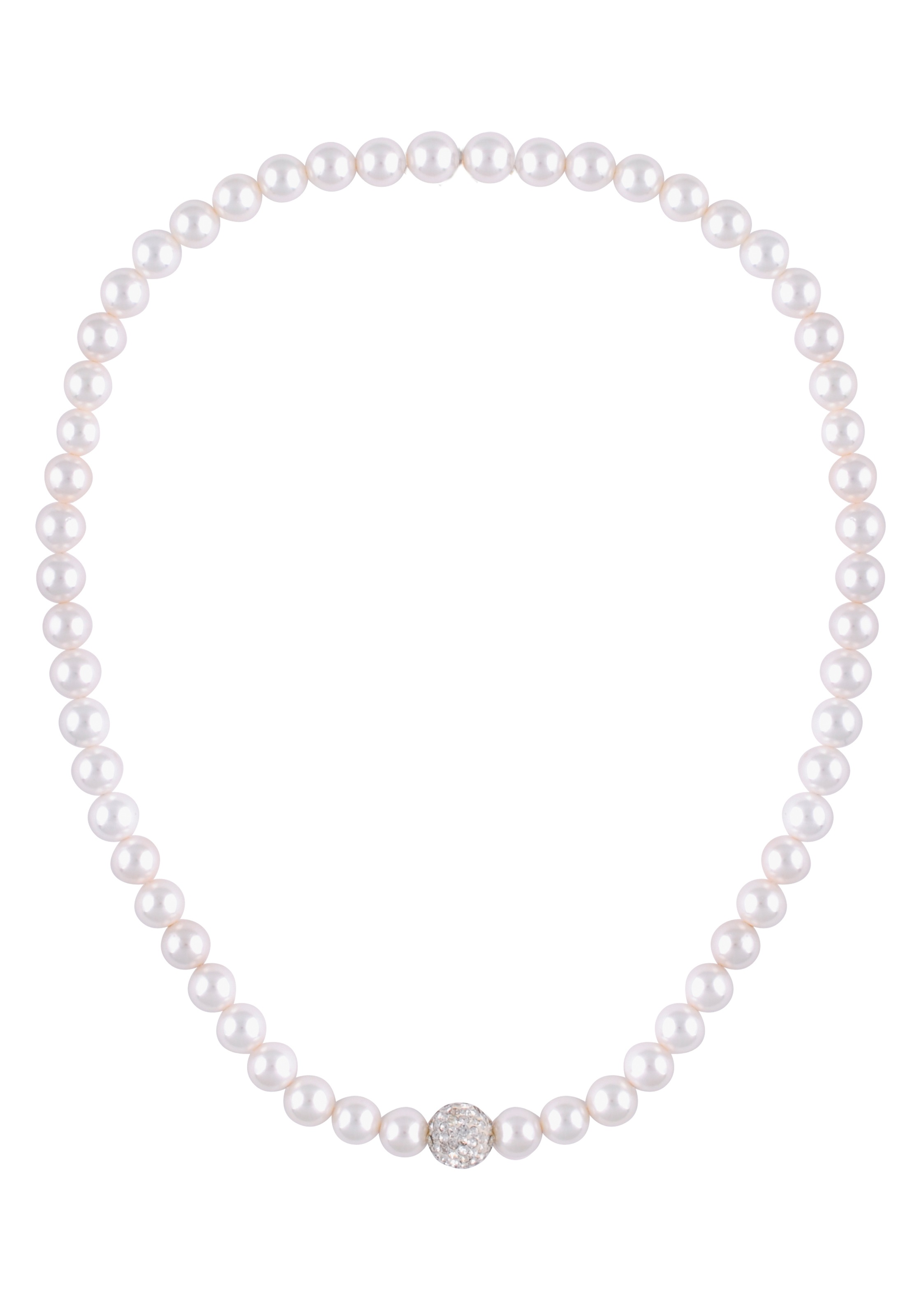 Image of leslii Perlenkette »Perlencollier, 10646213«, mit Muschelkernperlen und Strasssteinen bei Ackermann Versand Schweiz