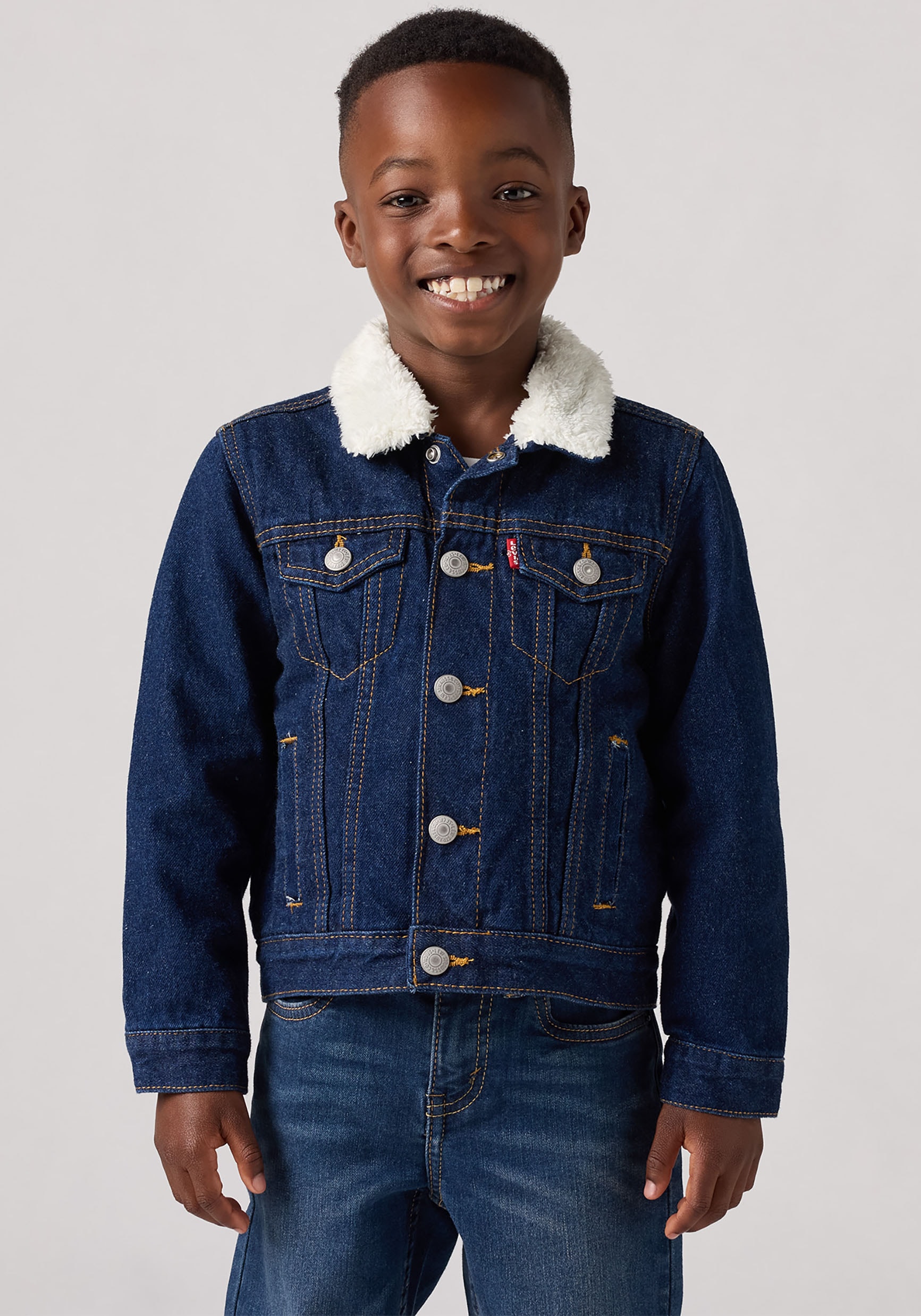 Levi's® Kids Jeansjacke »LVN SHERPA TRUCKER«, ohne Kapuze, for BOYS