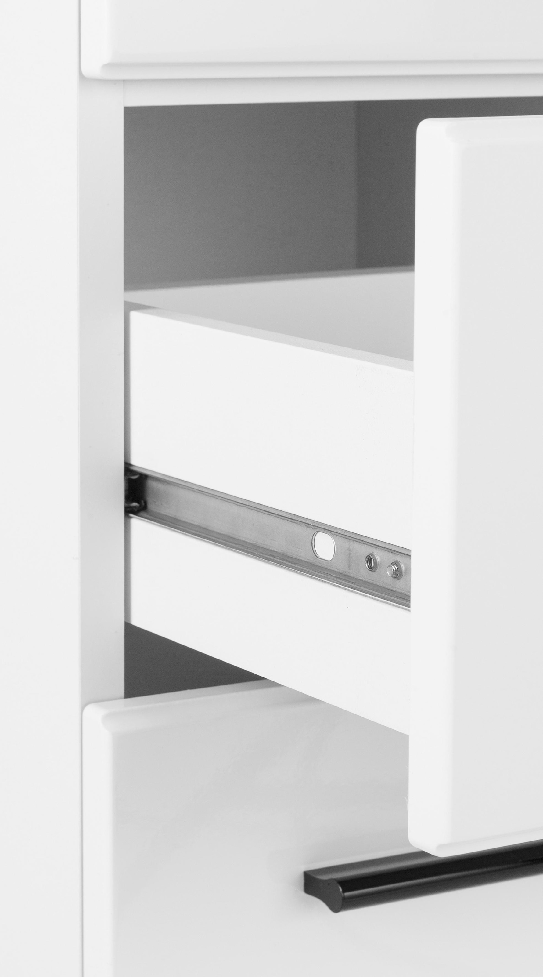 welltime Hochschrank »Sovana« Breiter Badezimmerschrank mit 2 Schubladen und 12 Fächern