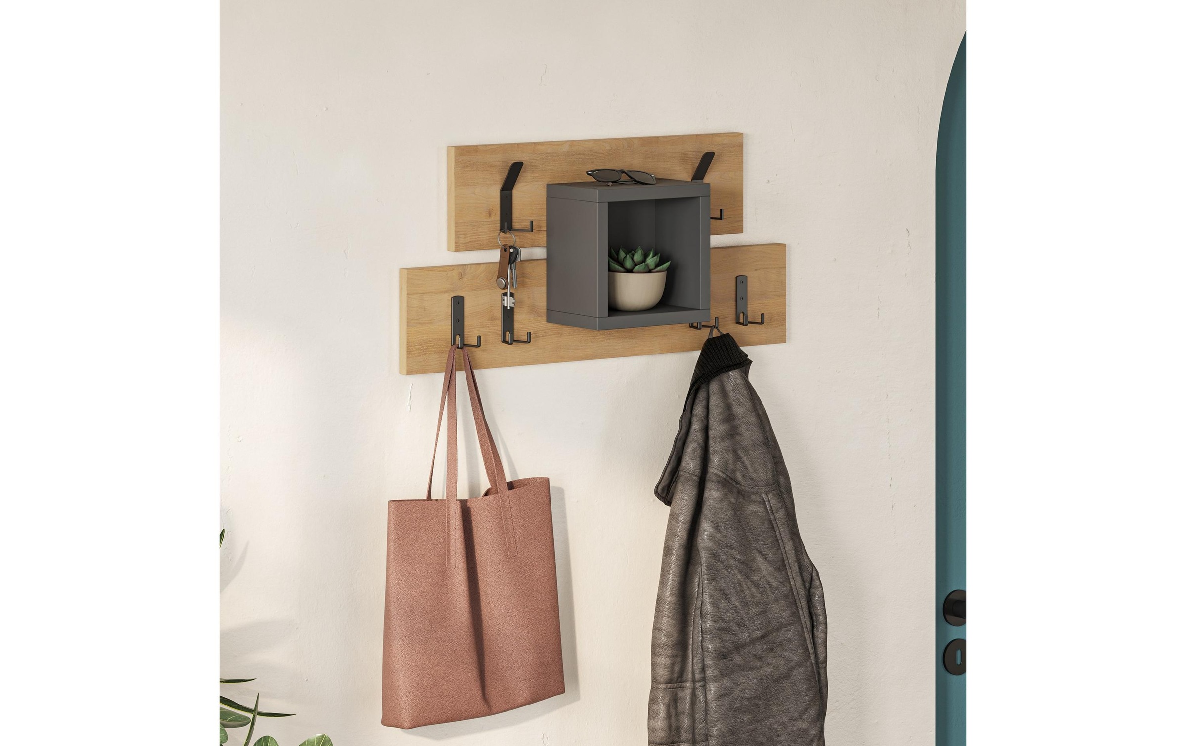 Garderobenleiste »Woody Fashion Lumina 6 Haken«